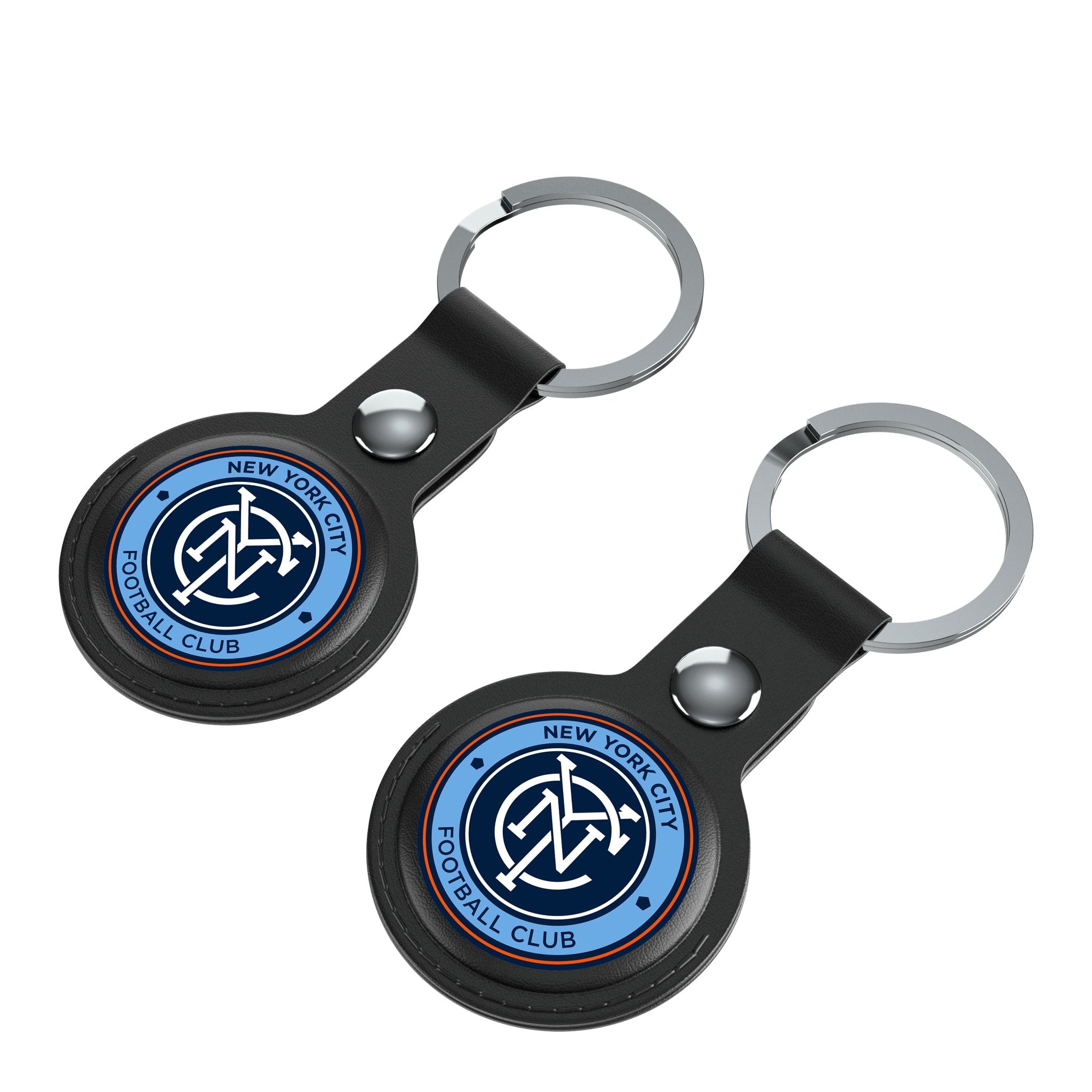 New York City FC  Insignia Black Airtag Holder 2-Pack 3