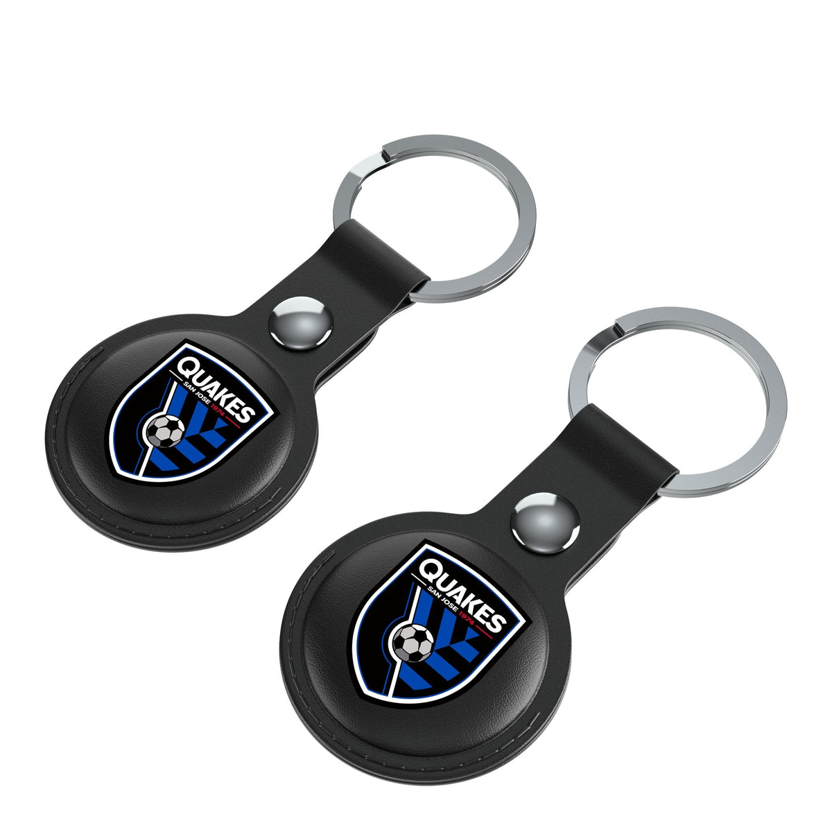 San Jose Earthquakes   Insignia Black Airtag Holder 2-Pack 3