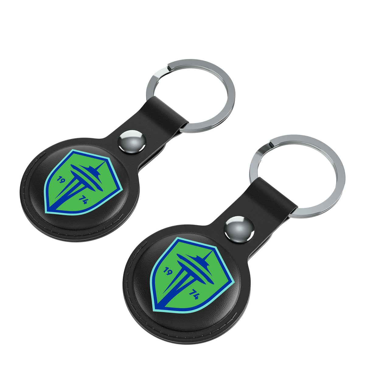 Seattle Sounders FC   Insignia Black Airtag Holder 2-Pack 3