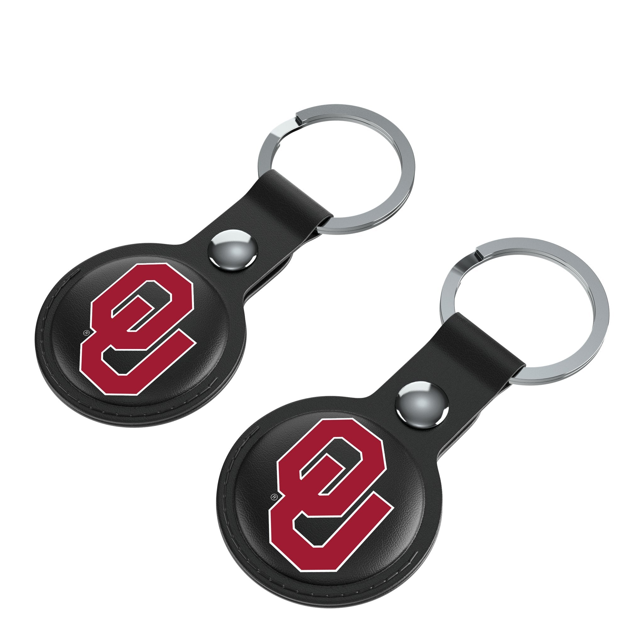 University of Oklahoma Sooners Insignia Black Airtag Holder 2-Pack 3