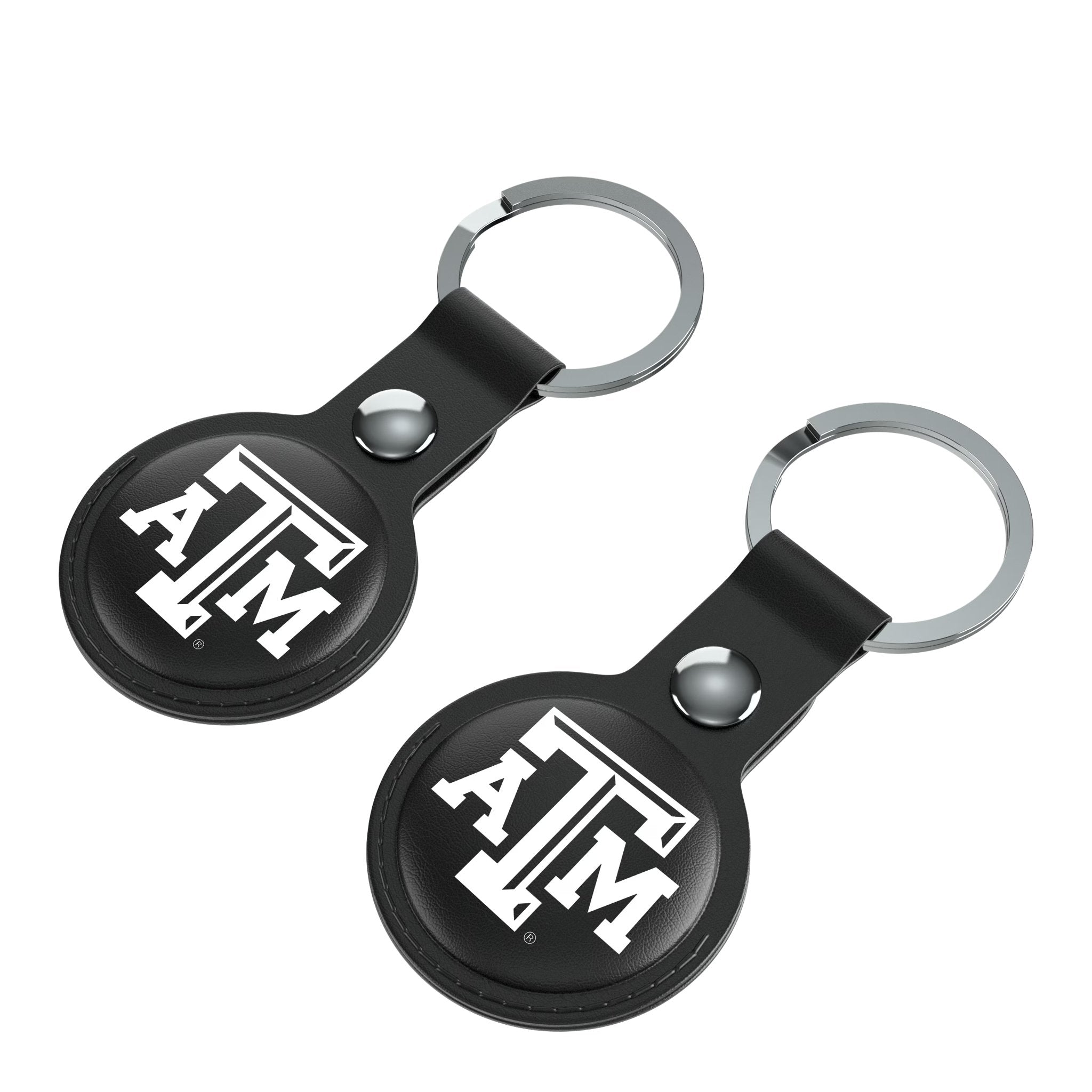 Texas A&M University Aggies Insignia Black Airtag Holder 2-Pack 3