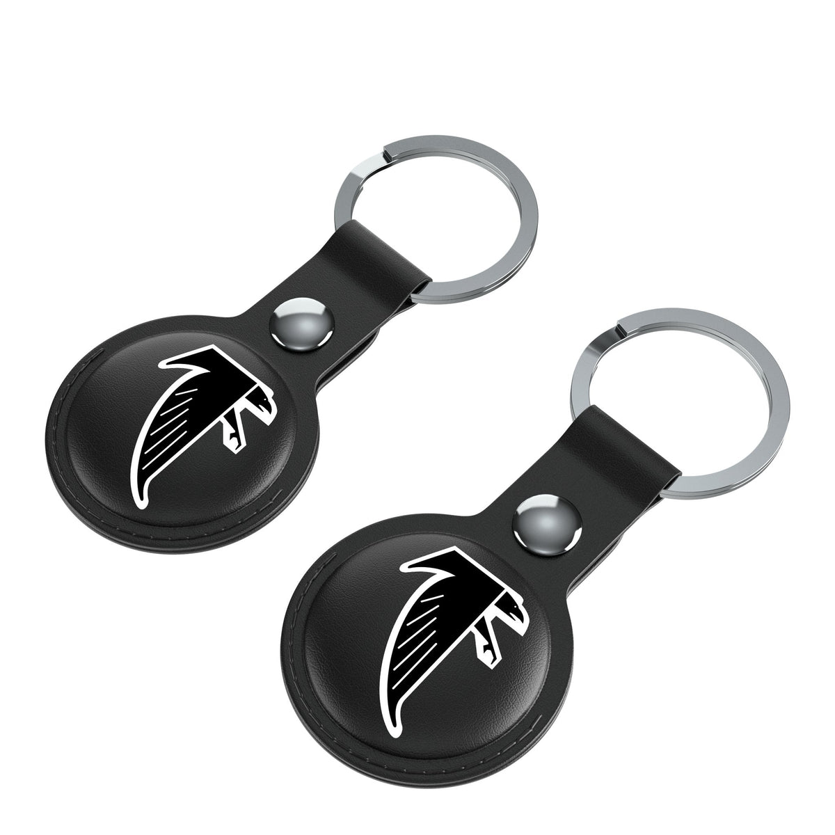 Atlanta Falcons Classic  Insignia Black Airtag Holder 2-Pack 3