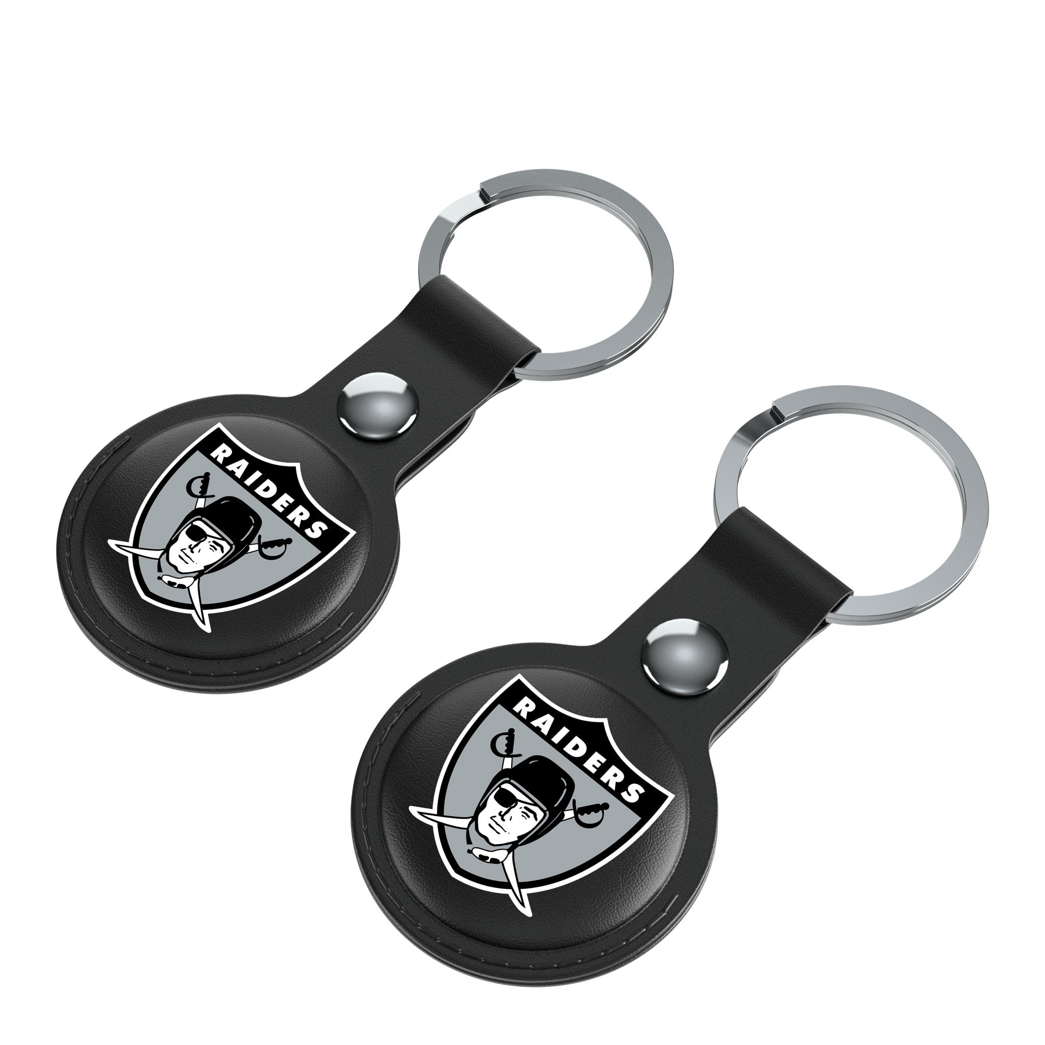 Oakland Raiders 1963 Historic Collection Insignia Black Airtag Holder 2-Pack 3
