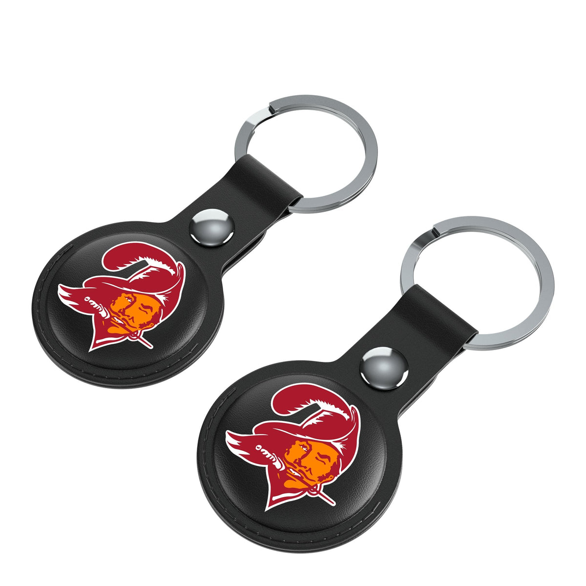 Tampa Bay Buccaneers Historic Collection Insignia Black Airtag Holder 2-Pack 3