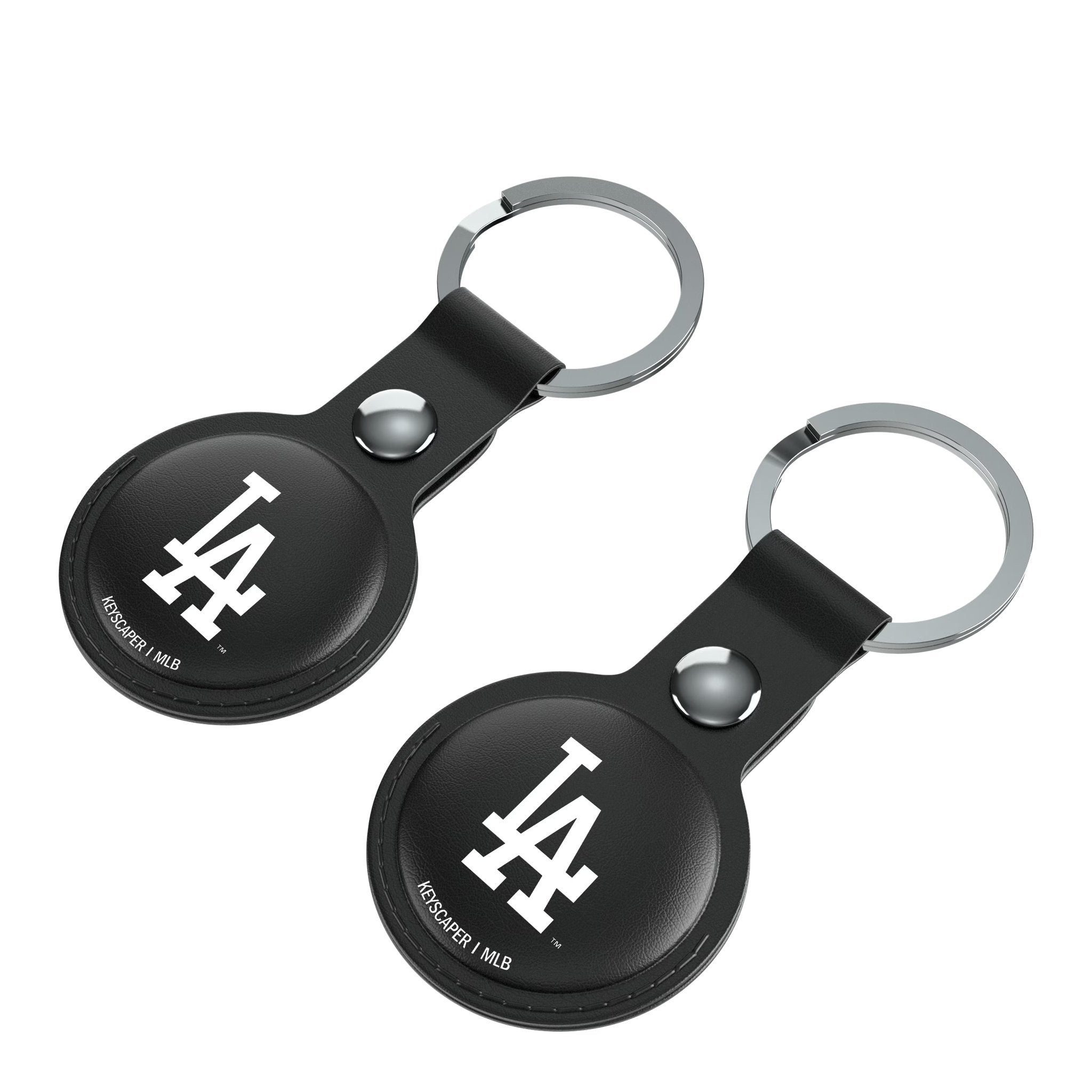 LA Dodgers Insignia Black Airtag Holder 2-Pack 3