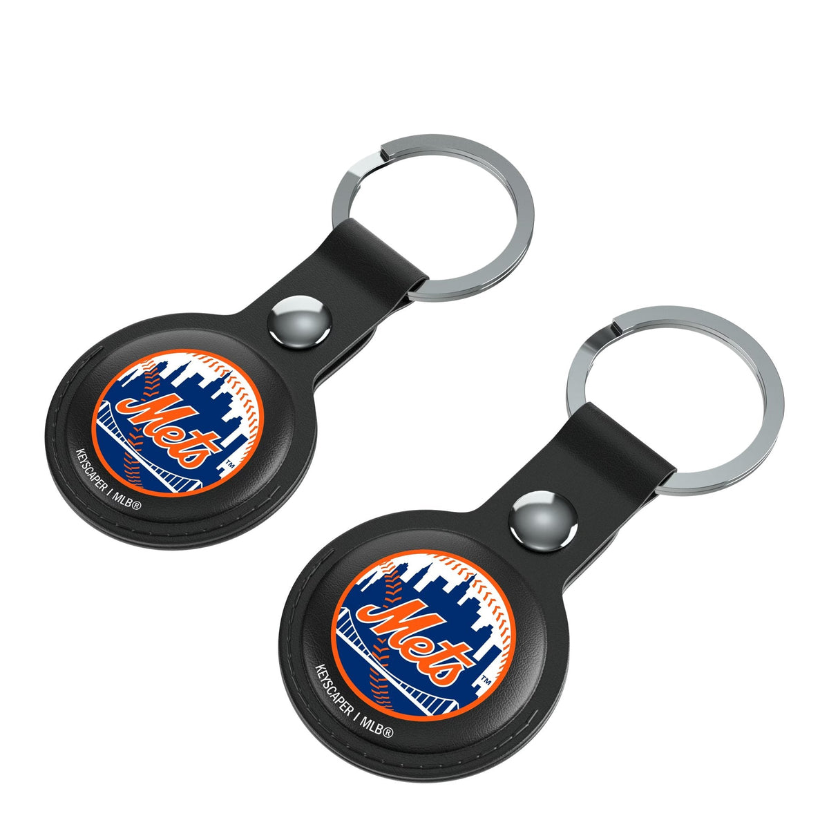 New York Mets Insignia Black Airtag Holder 2-Pack 3