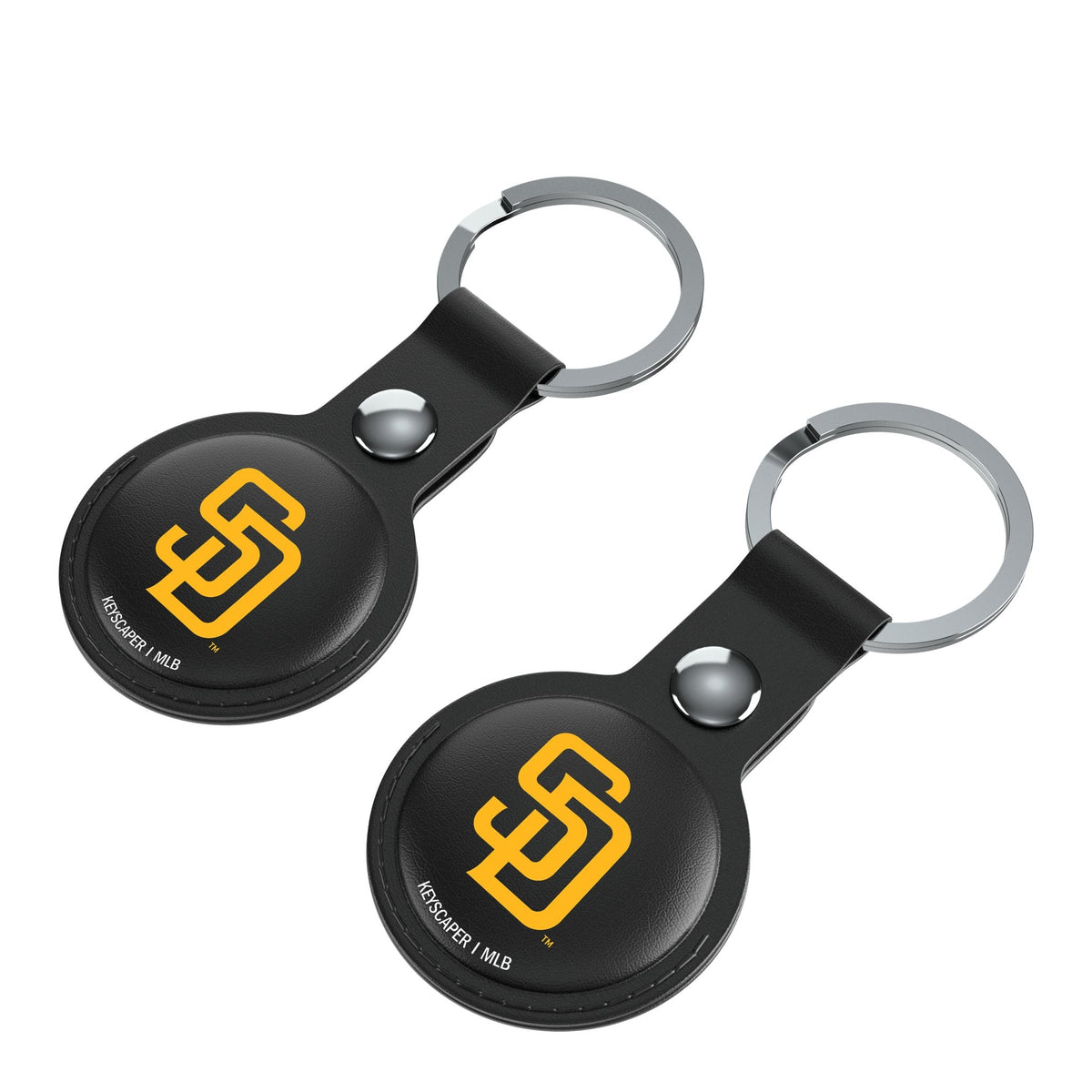 San Diego Padres Insignia Black Airtag Holder 2-Pack 3