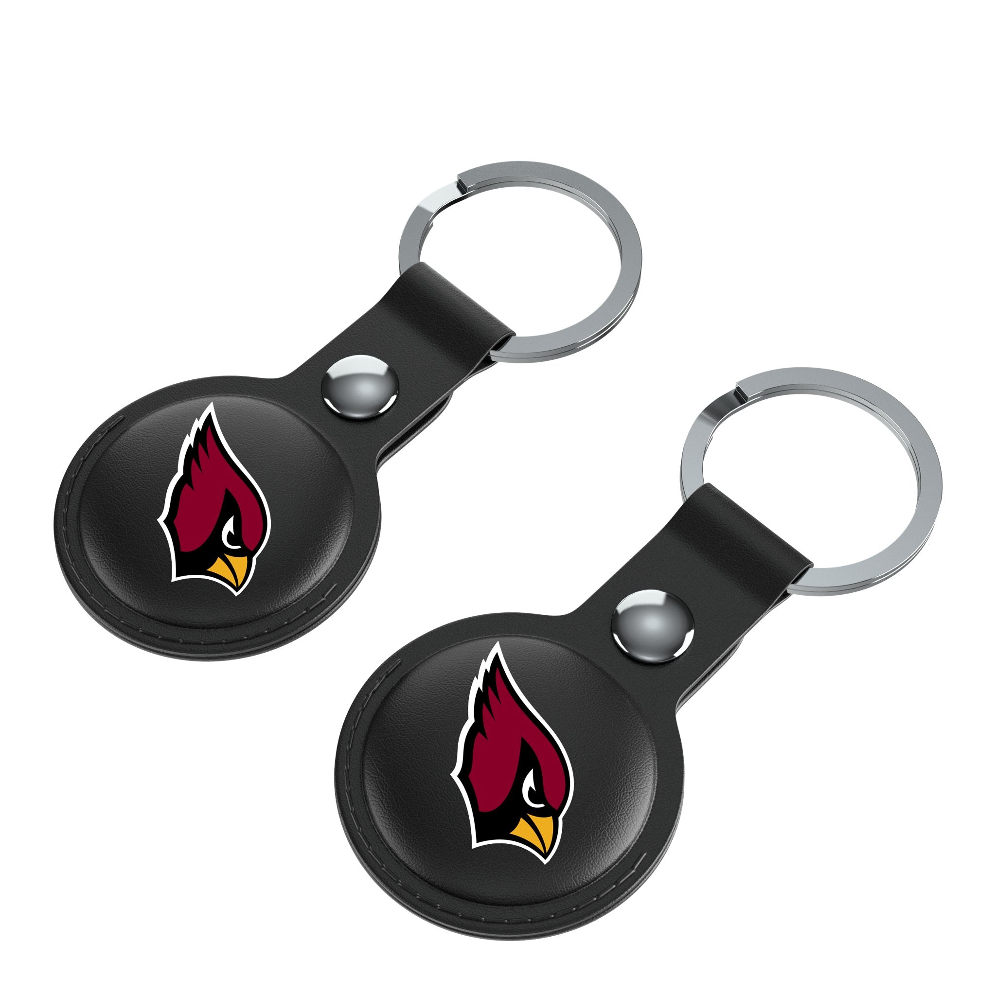 Arizona Cardinals Insignia Black Airtag Holder 2-Pack 3