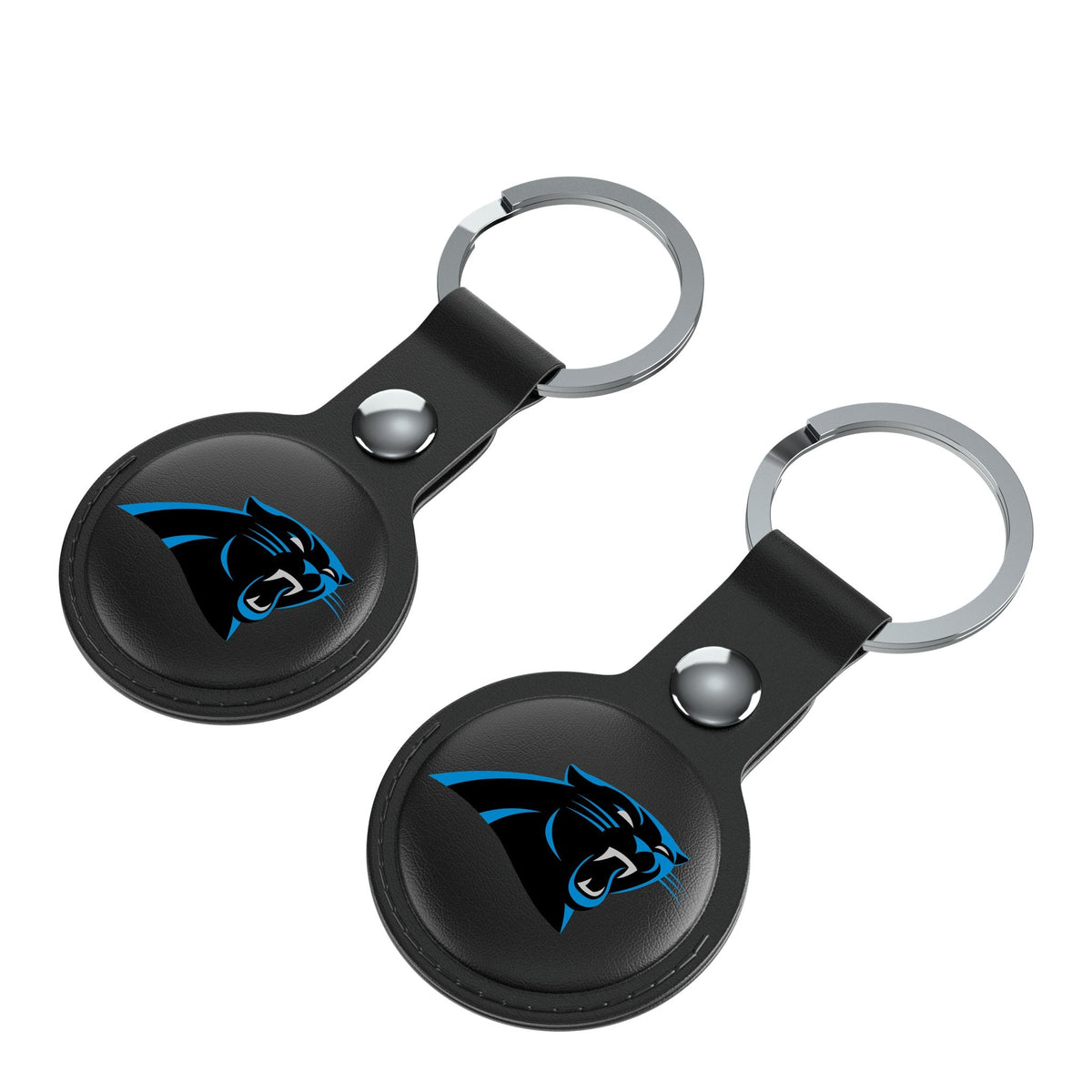 Carolina Panthers Insignia Black Airtag Holder 2-Pack 3