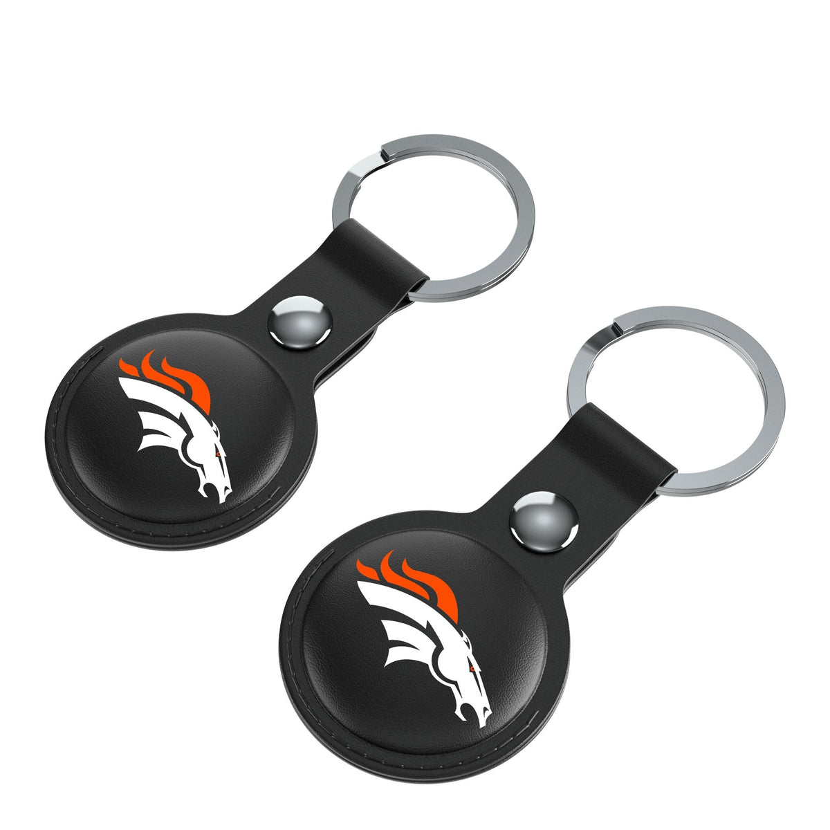 Denver Broncos Insignia Black Airtag Holder 2-Pack 3