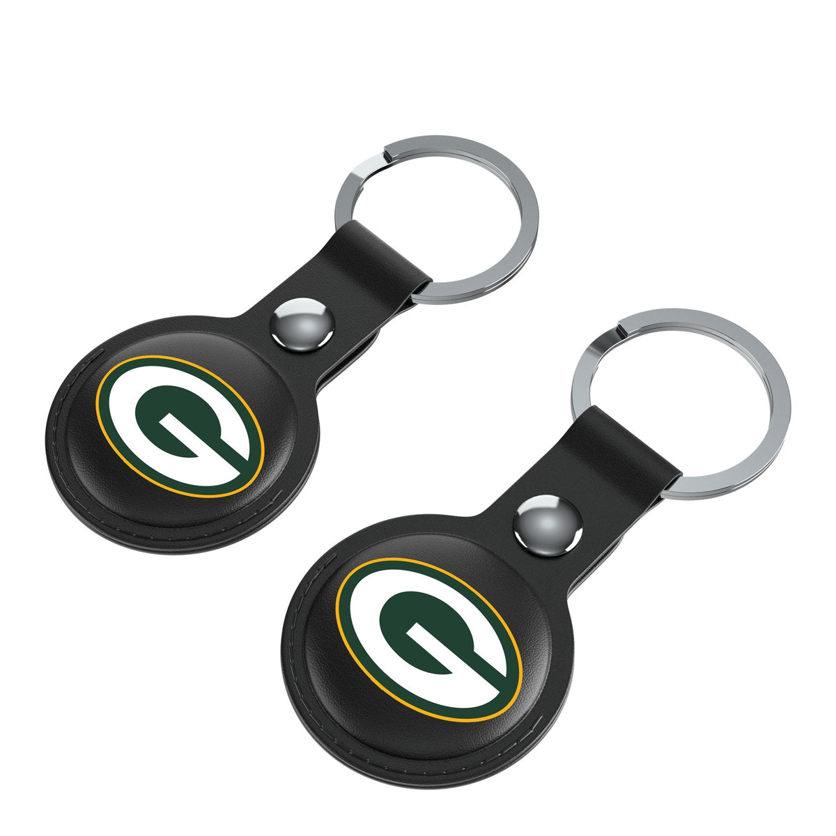 Green Bay Packers Insignia Black Airtag Holder 2-Pack 3