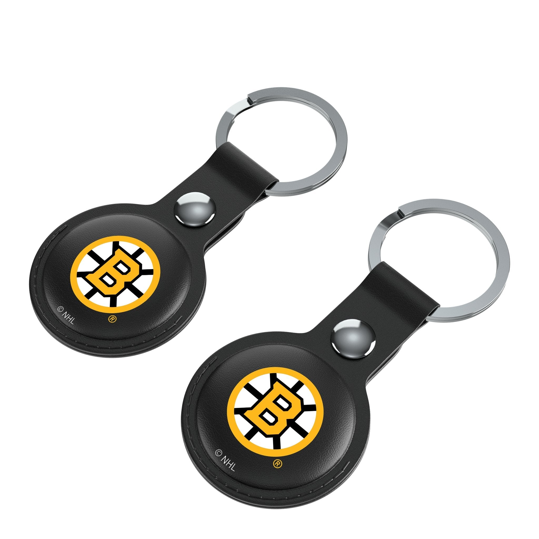 Boston Bruins Insignia Black Airtag Holder 2-Pack 3