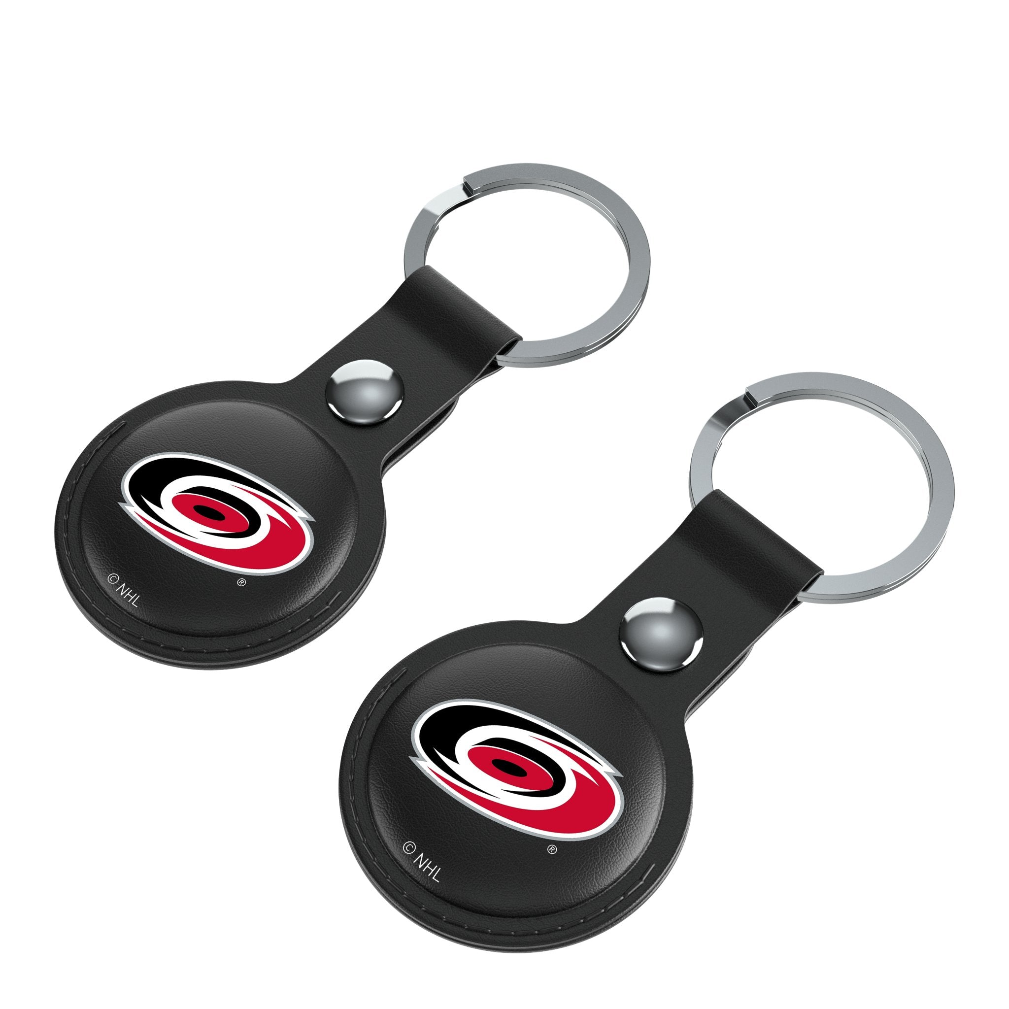 Carolina Hurricanes Insignia Black Airtag Holder 2-Pack 3