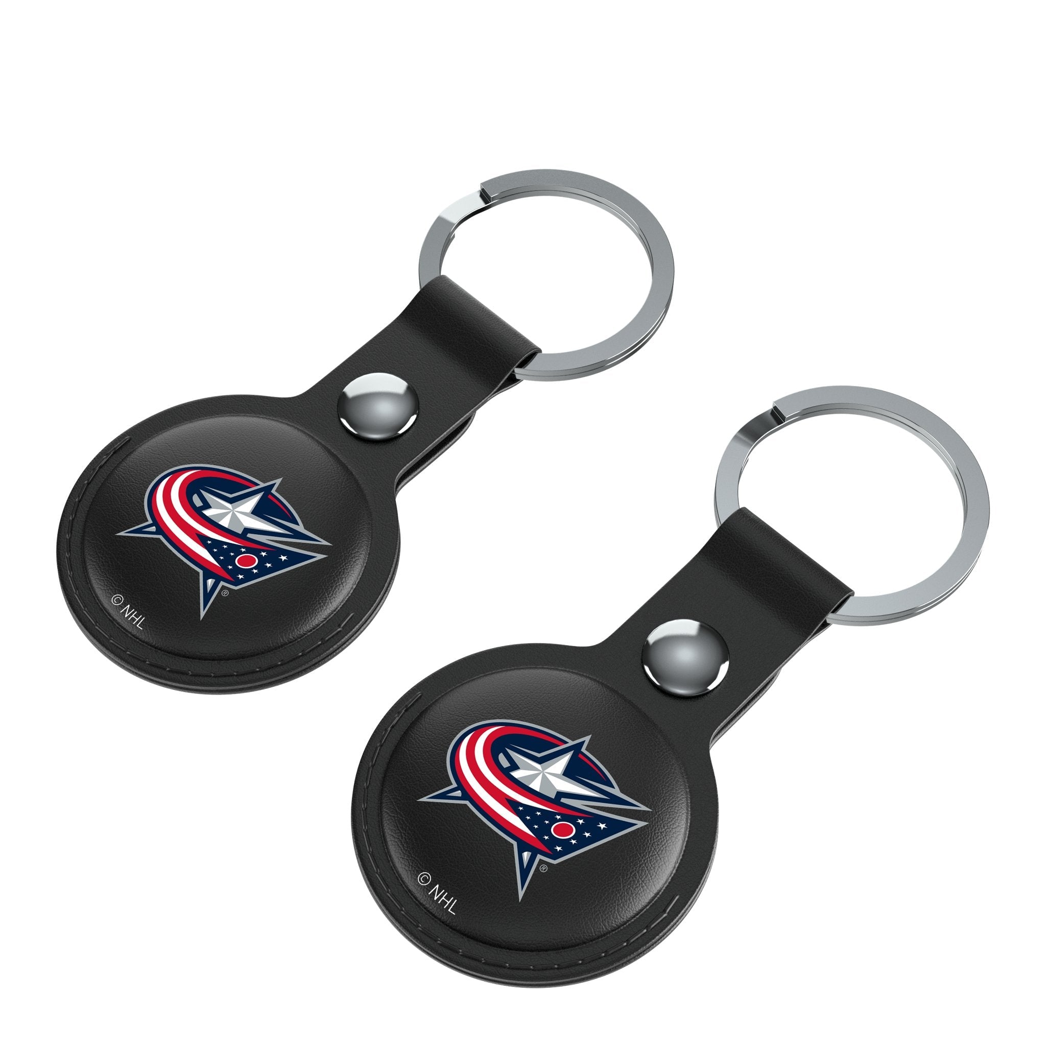 Columbus Blue Jackets Insignia Black Airtag Holder 2-Pack 3