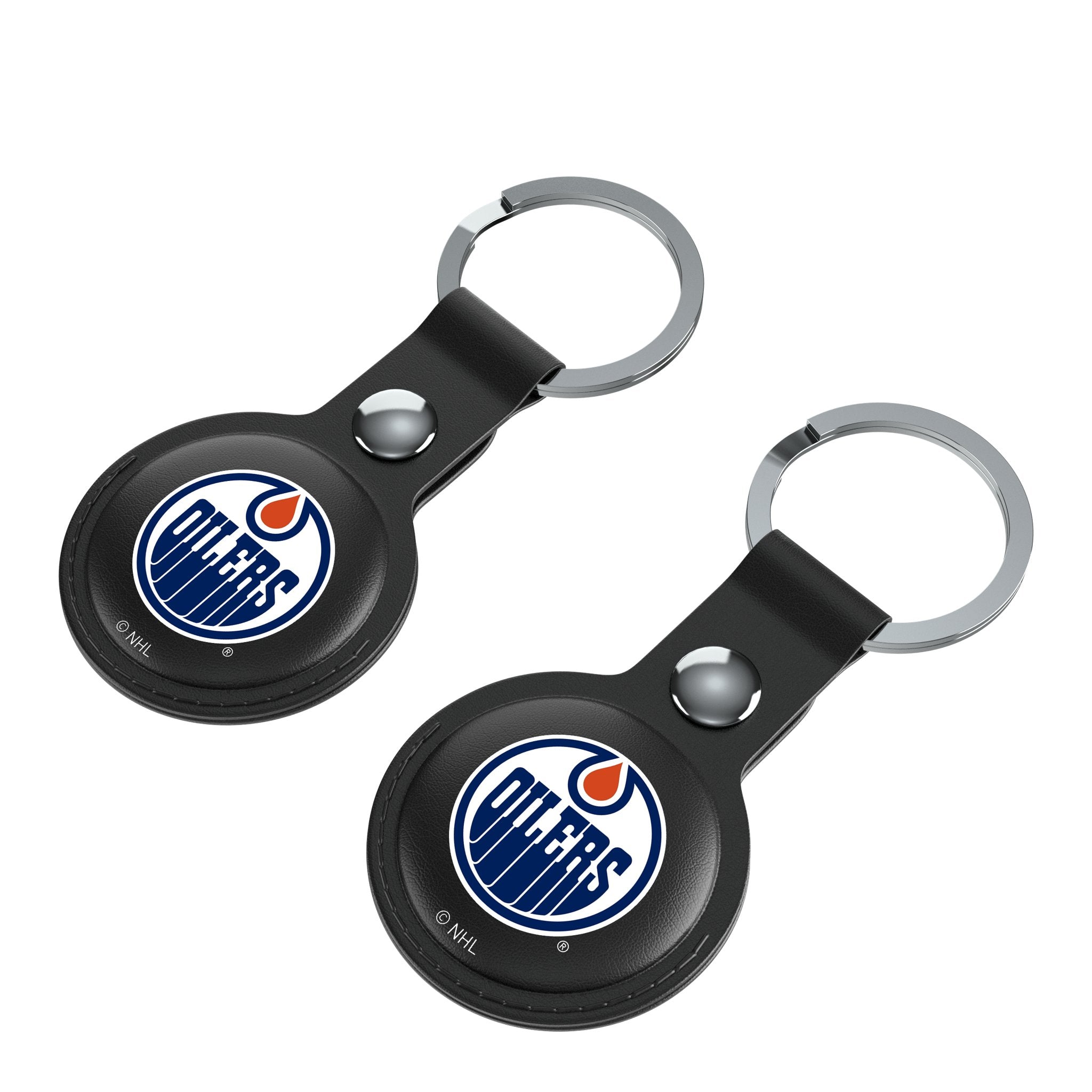 Edmonton Oilers Insignia Black Airtag Holder 2-Pack 3