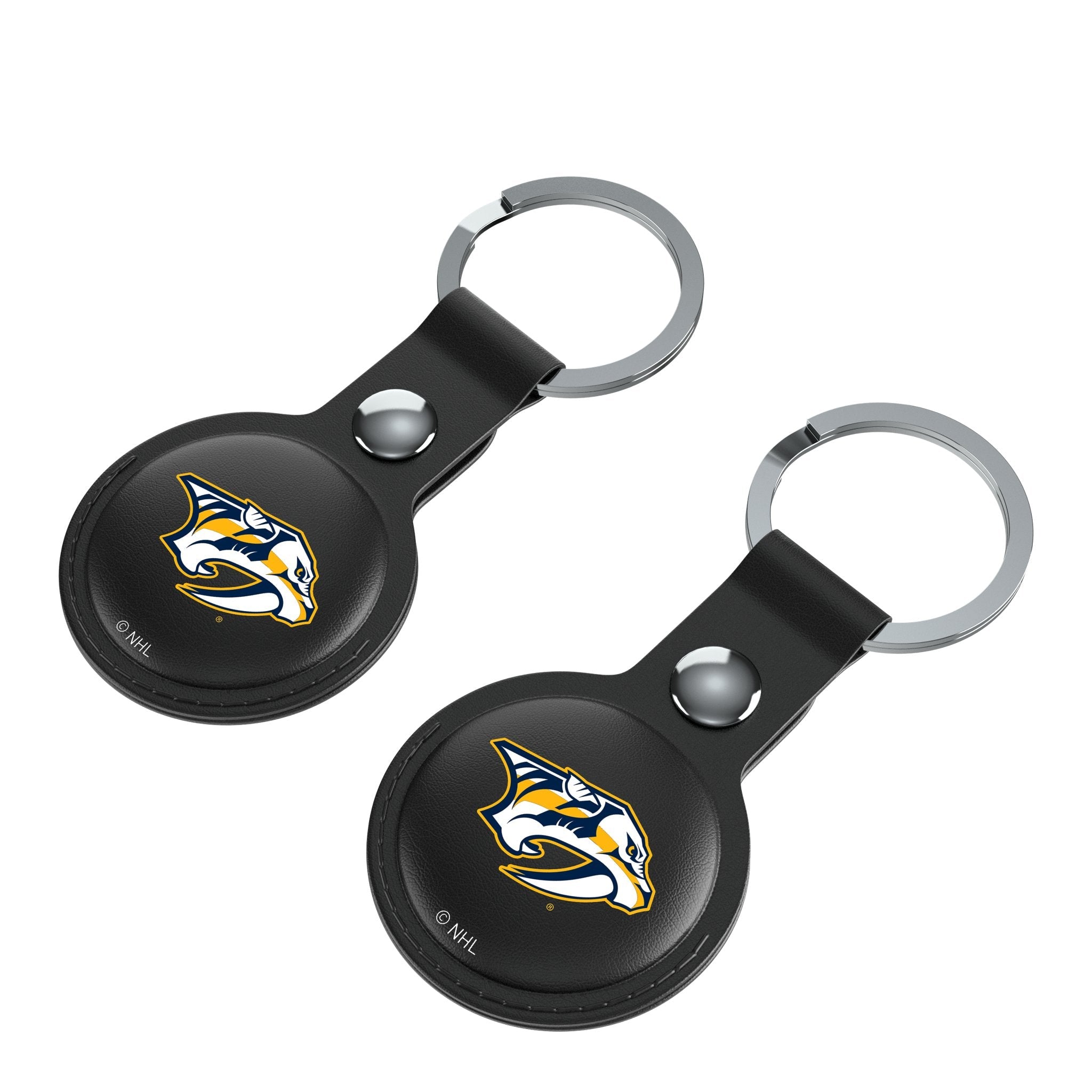 Nashville Predators Insignia Black Airtag Holder 2-Pack 3