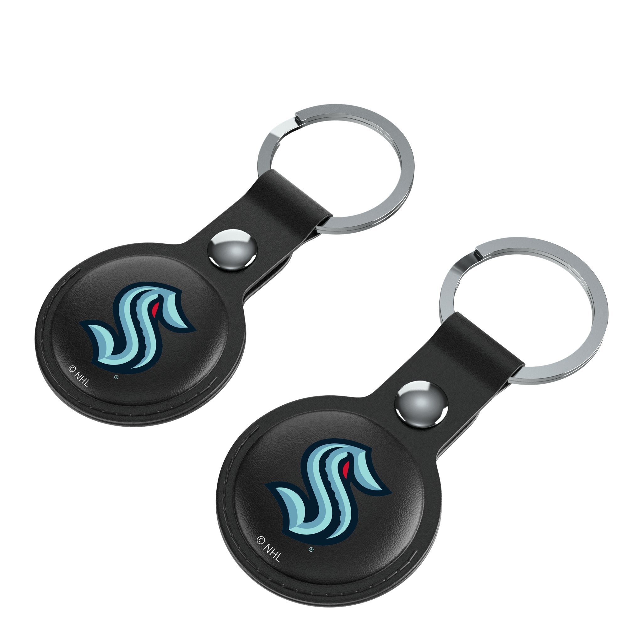 Seattle Kraken Insignia Black Airtag Holder 2-Pack 3