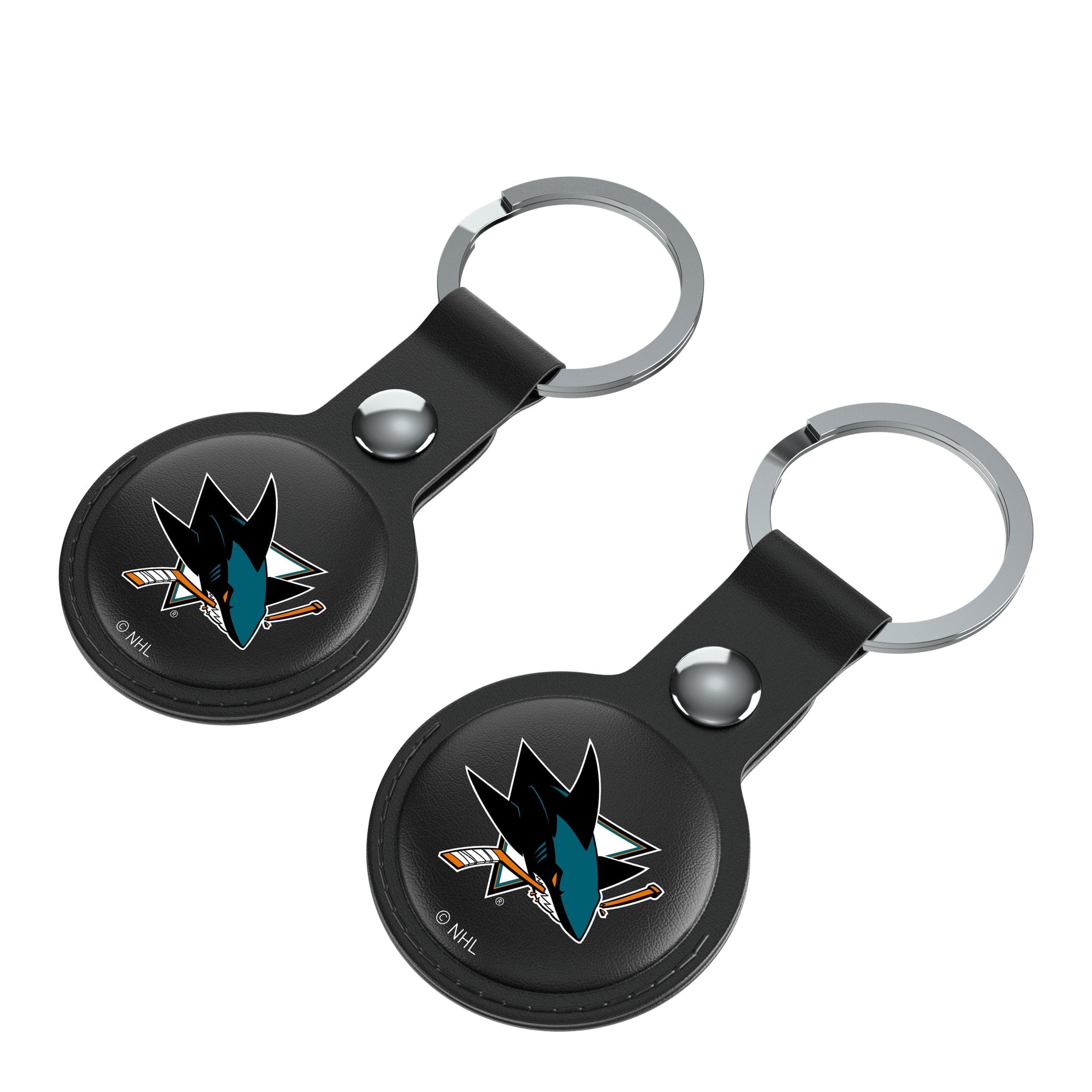 San Jose Sharks Insignia Black Airtag Holder 2-Pack 3