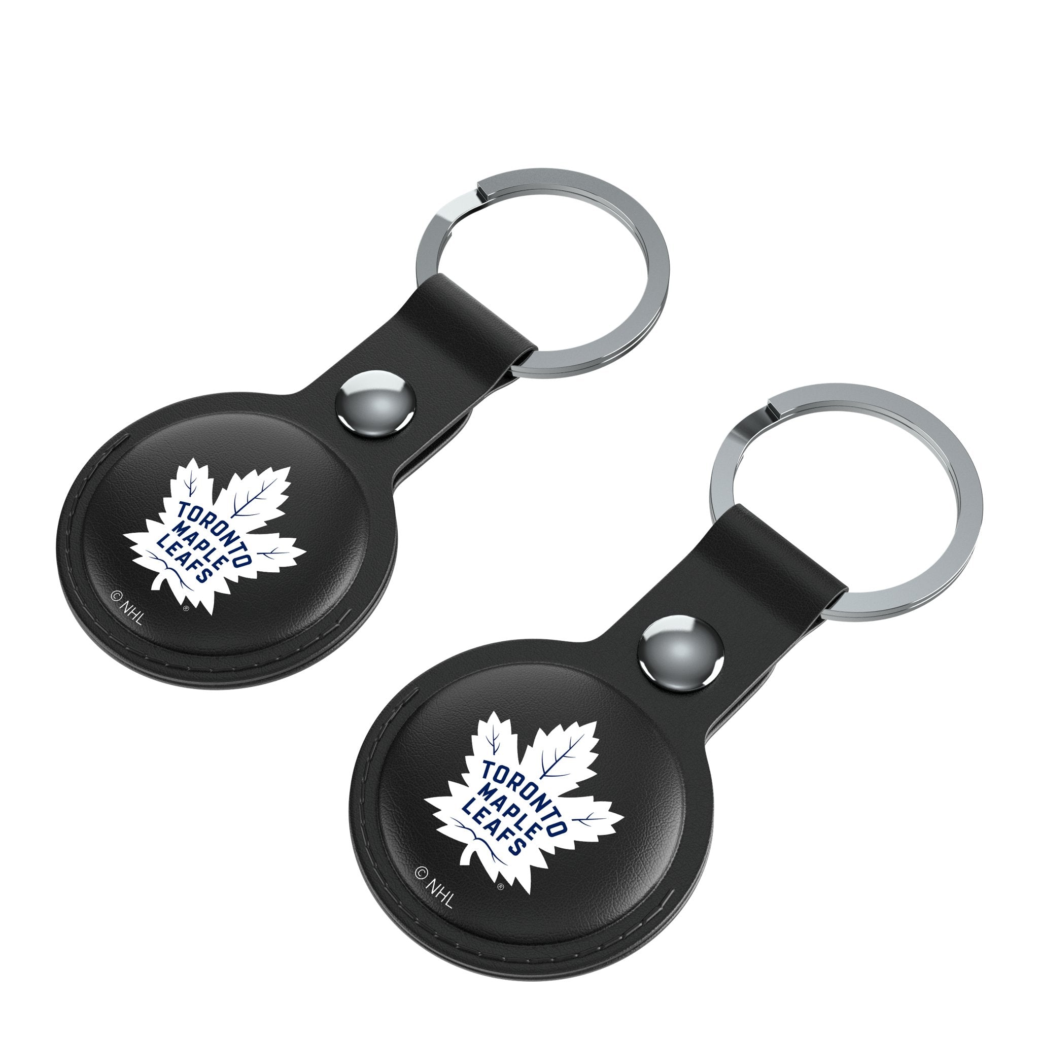 Toronto Maple Leafs Insignia Black Airtag Holder 2-Pack 3