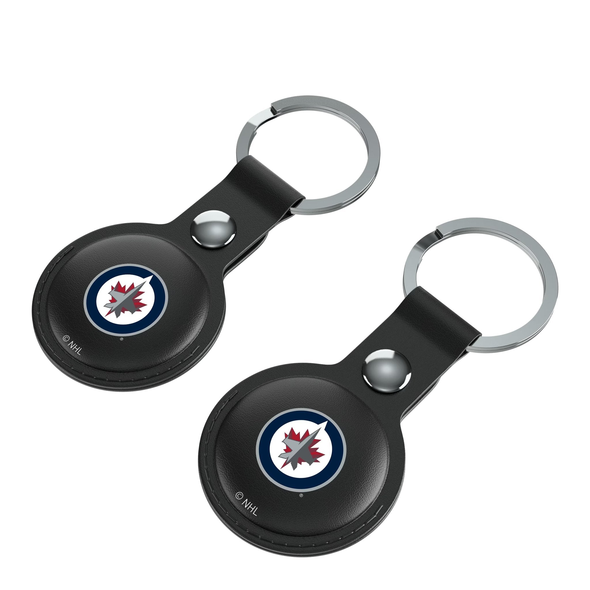 Winnipeg Jets Insignia Black Airtag Holder 2-Pack 3