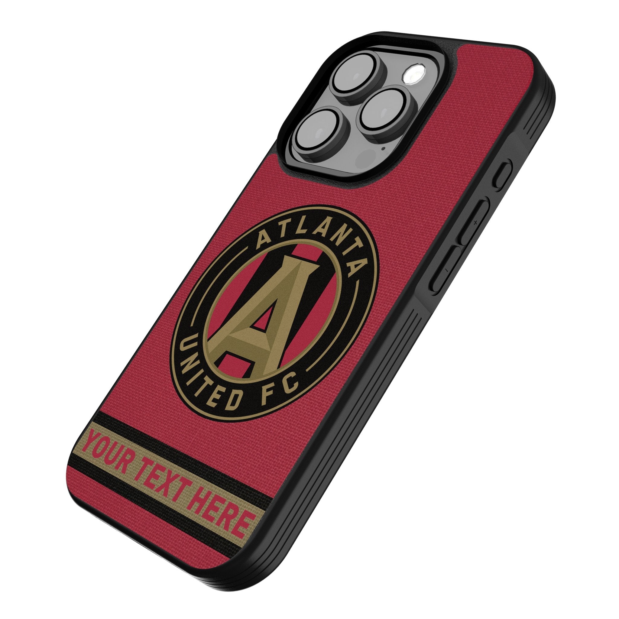 Atlanta United FC Personalized Stripe Bump Phone Case for Apple iPhone