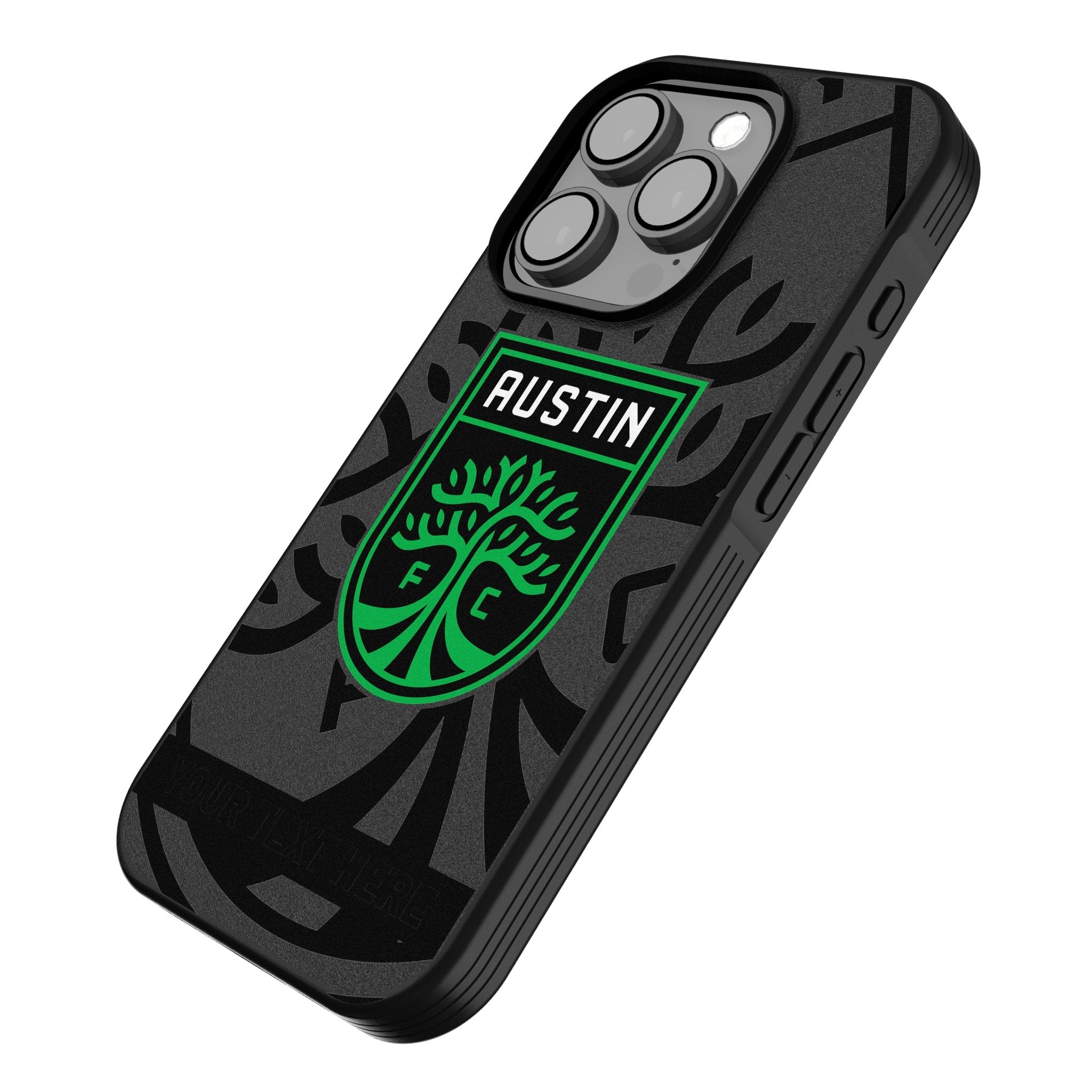Austin FC Personalized Tilt Bump Phone Case for Apple iPhone