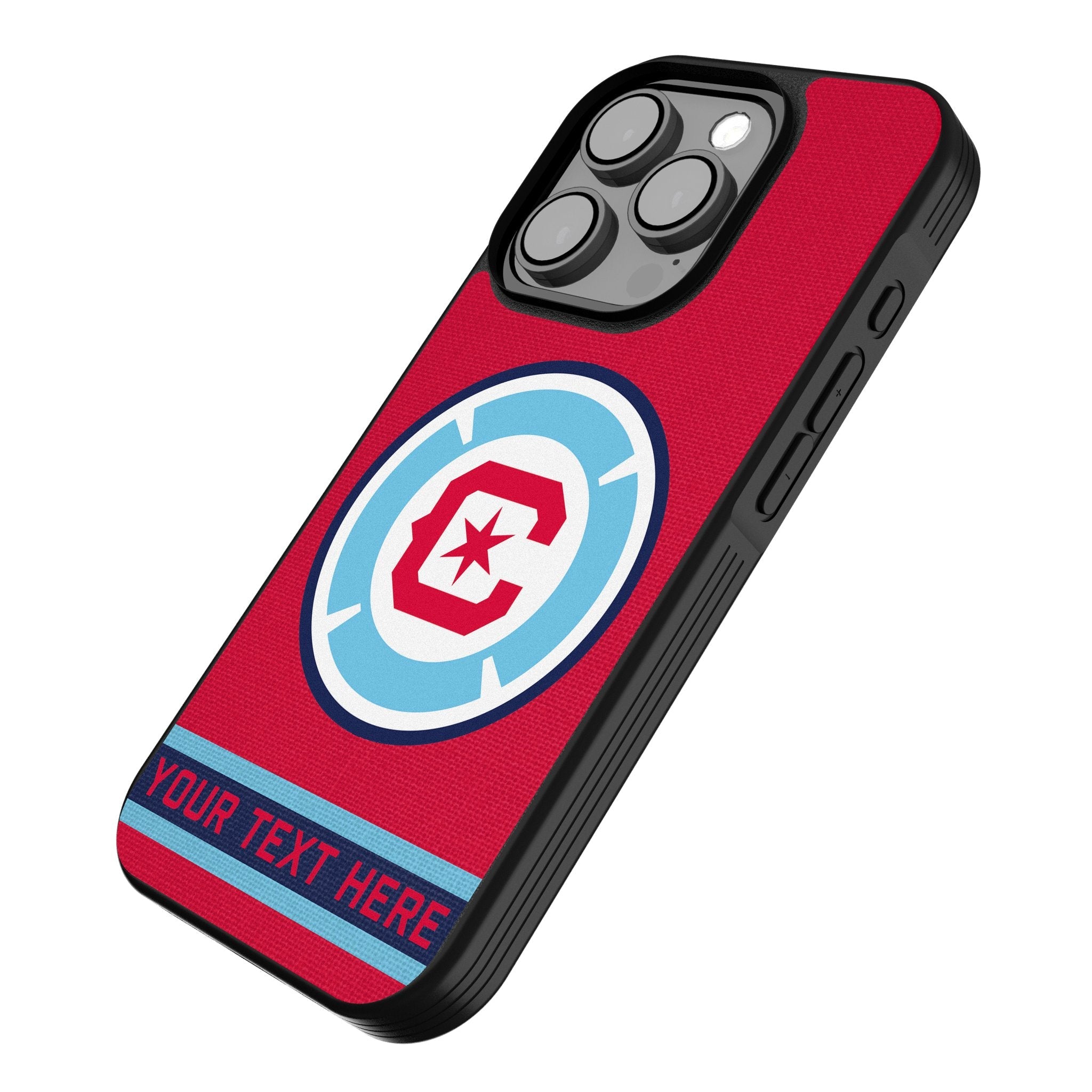 Chicago Fire Personalized Stripe Bump Phone Case for Apple iPhone
