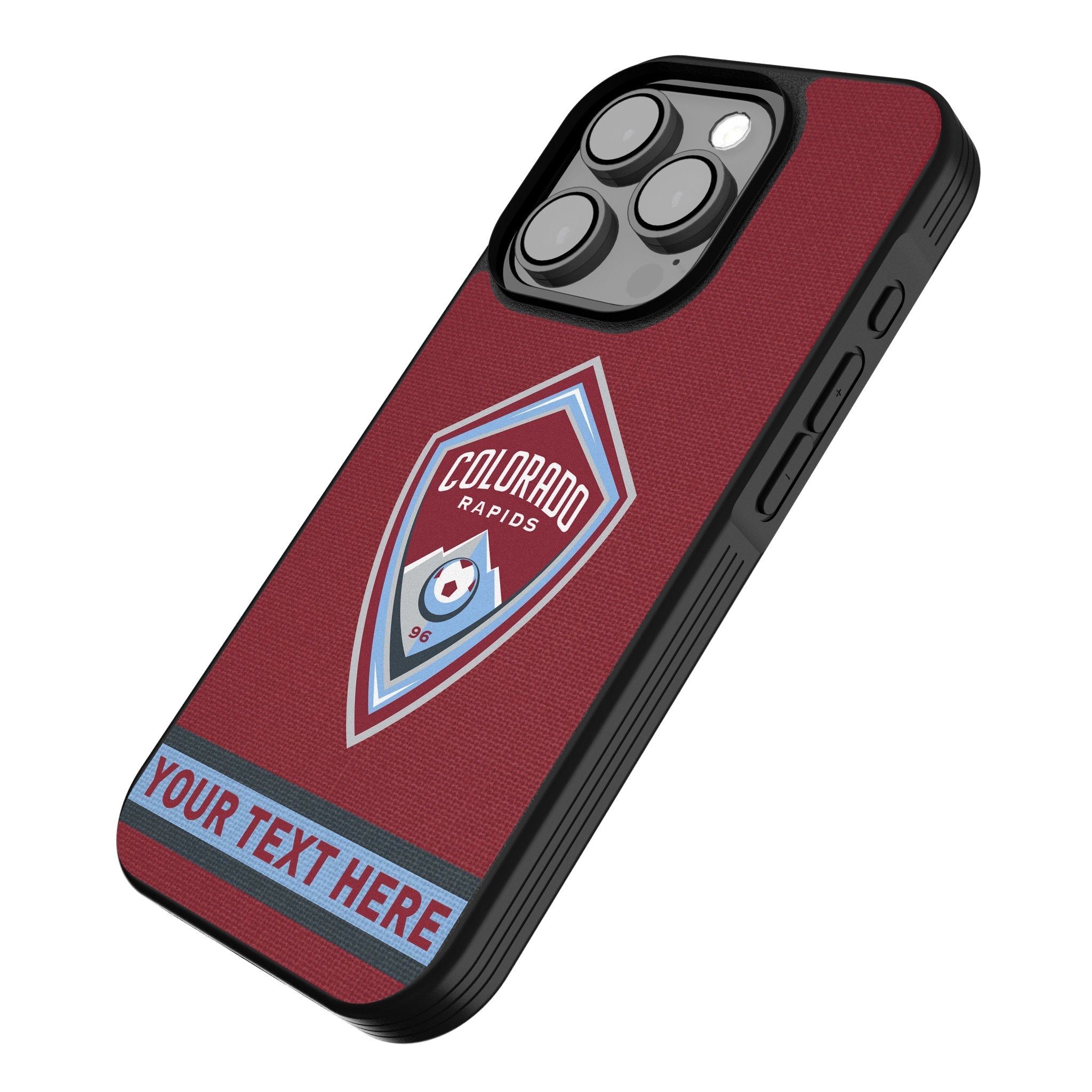 Colorado Rapids Personalized Stripe Bump Phone Case for Apple iPhone