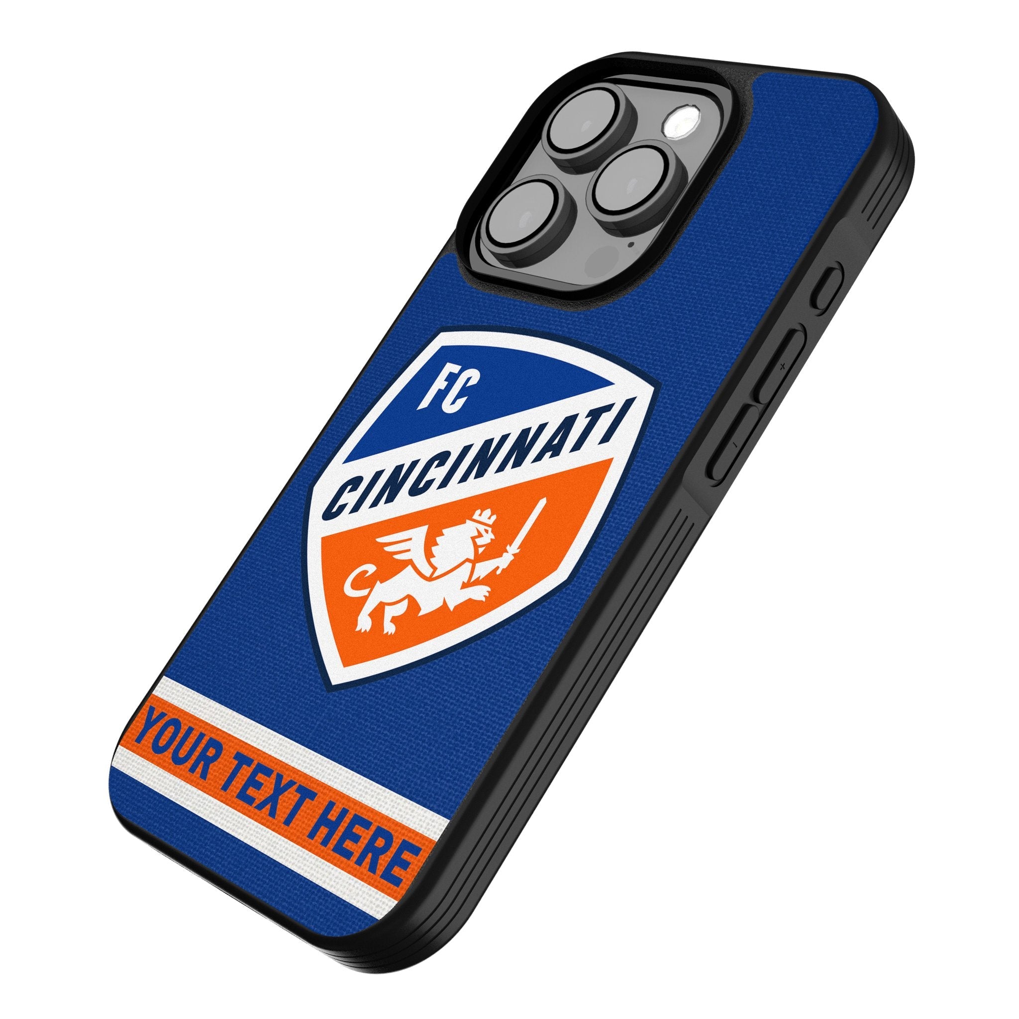 FC Cincinnati Personalized Stripe Bump Phone Case for Apple iPhone
