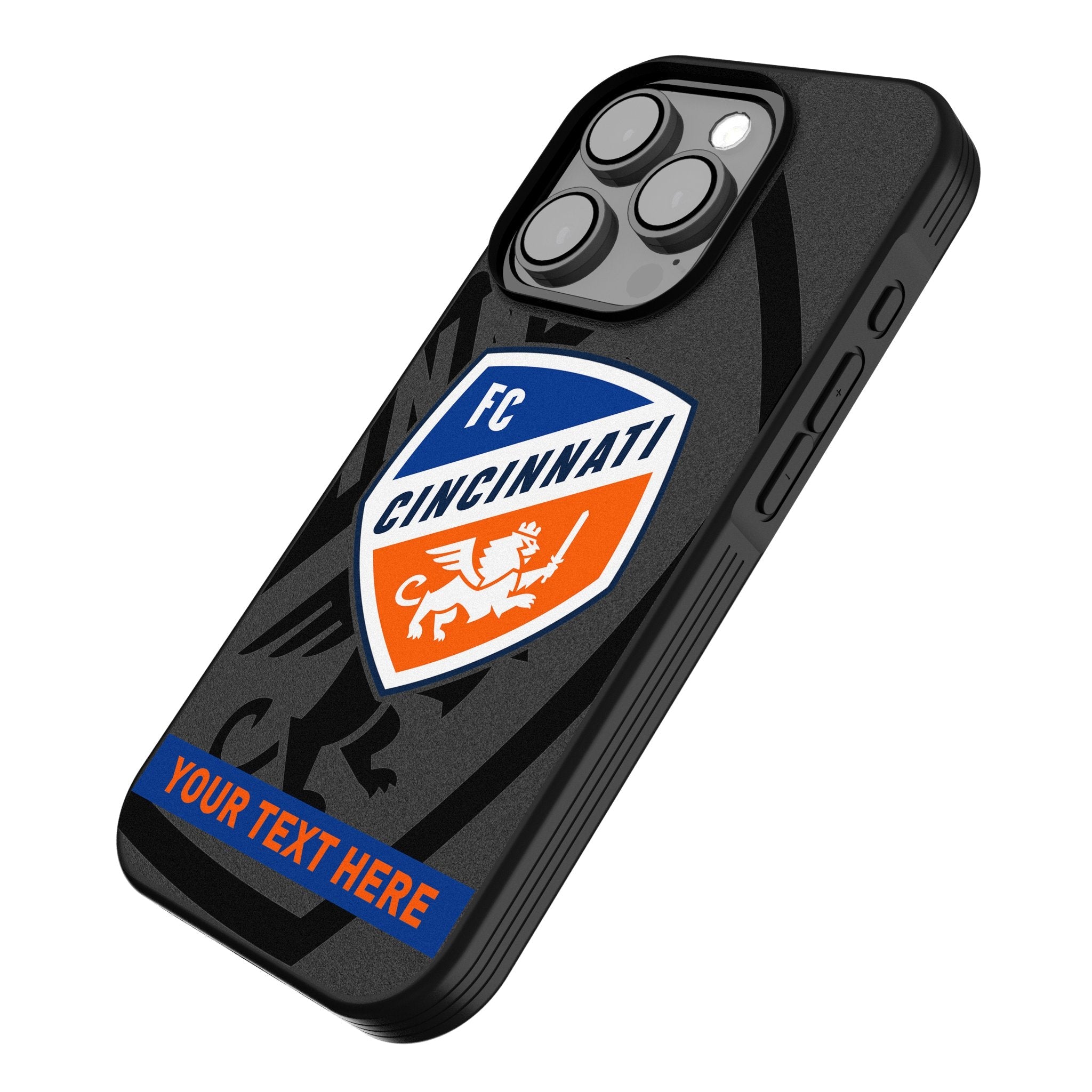 FC Cincinnati Personalized Tilt Bump Phone Case for Apple iPhone