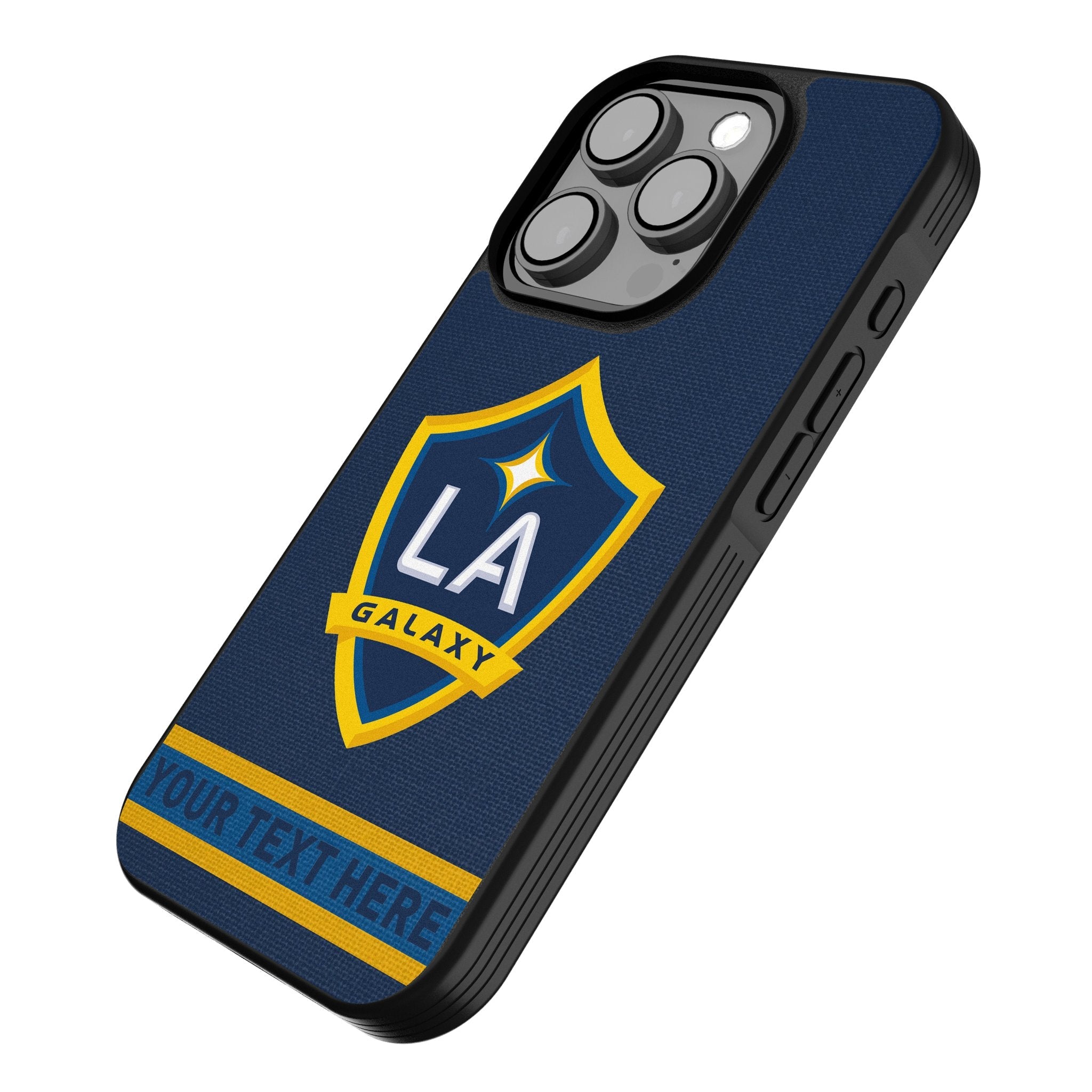 LA Galaxy Personalized Stripe Bump Phone Case for Apple iPhone