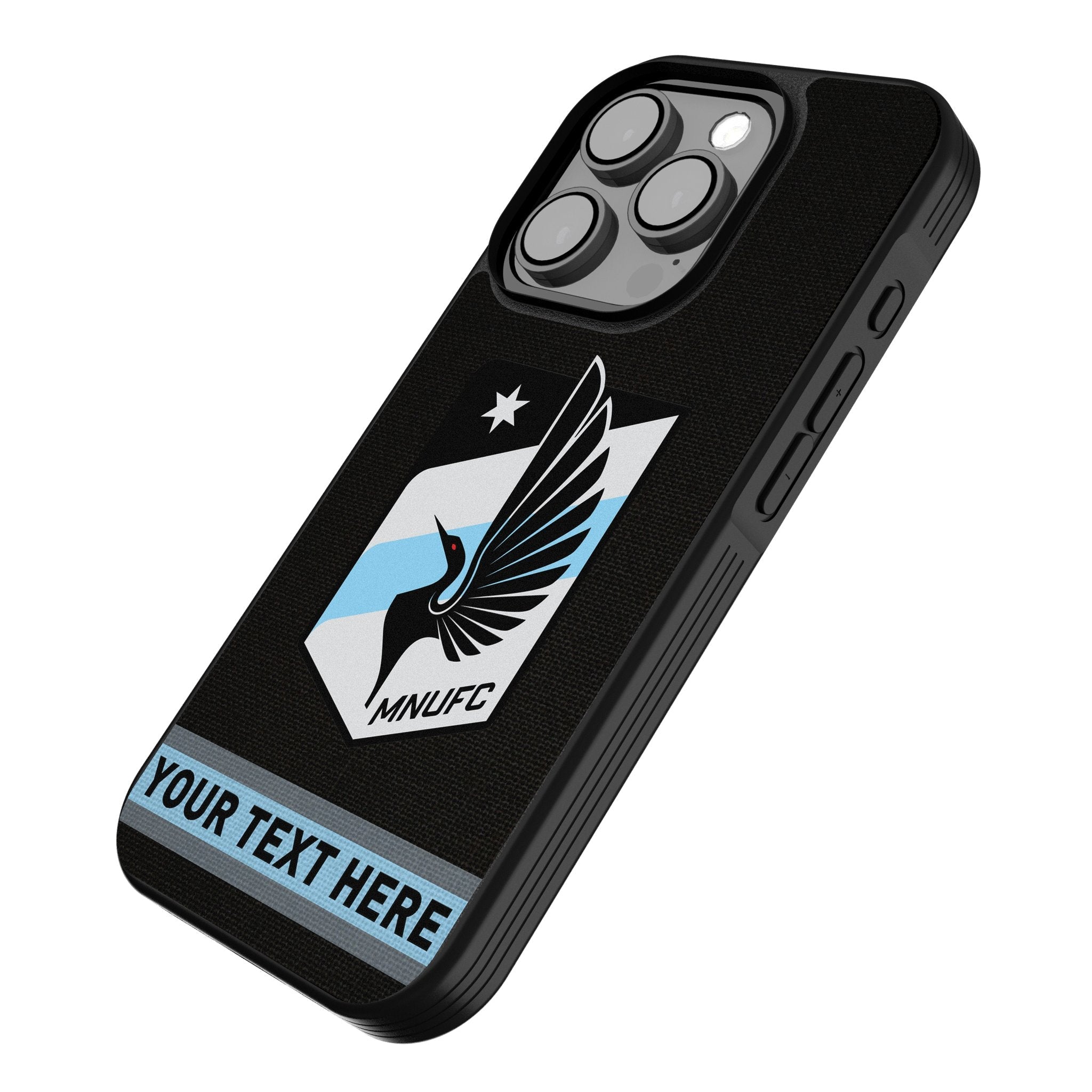 Minnesota United FC Personalized Stripe Bump Phone Case for Apple iPhone 2