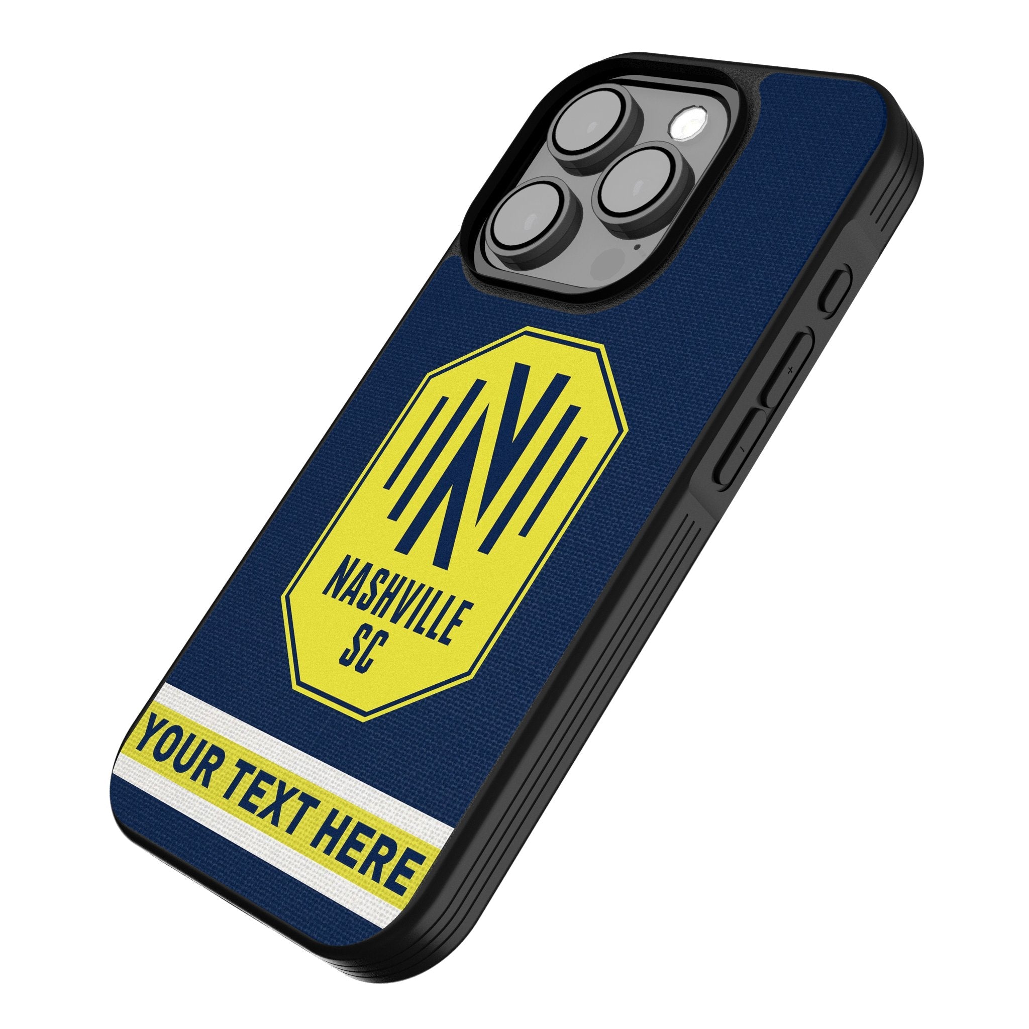 Nashville SC Personalized Stripe Bump Phone Case for Apple iPhone
