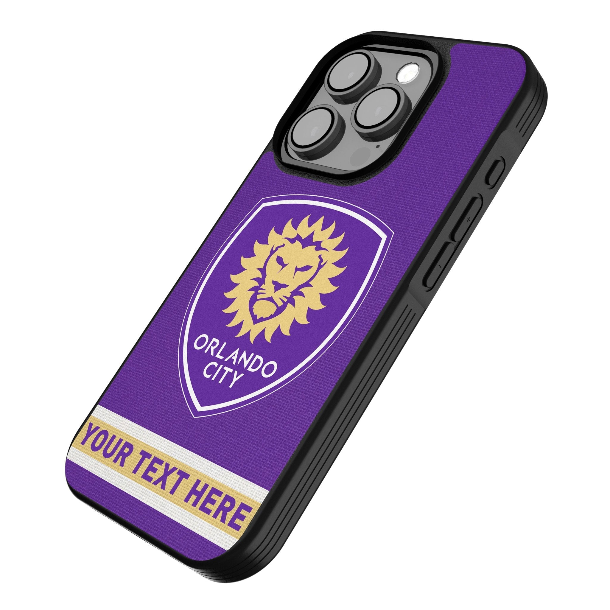 Orlando City Soccer Club Personalized Stripe Bump Phone Case for Apple iPhone