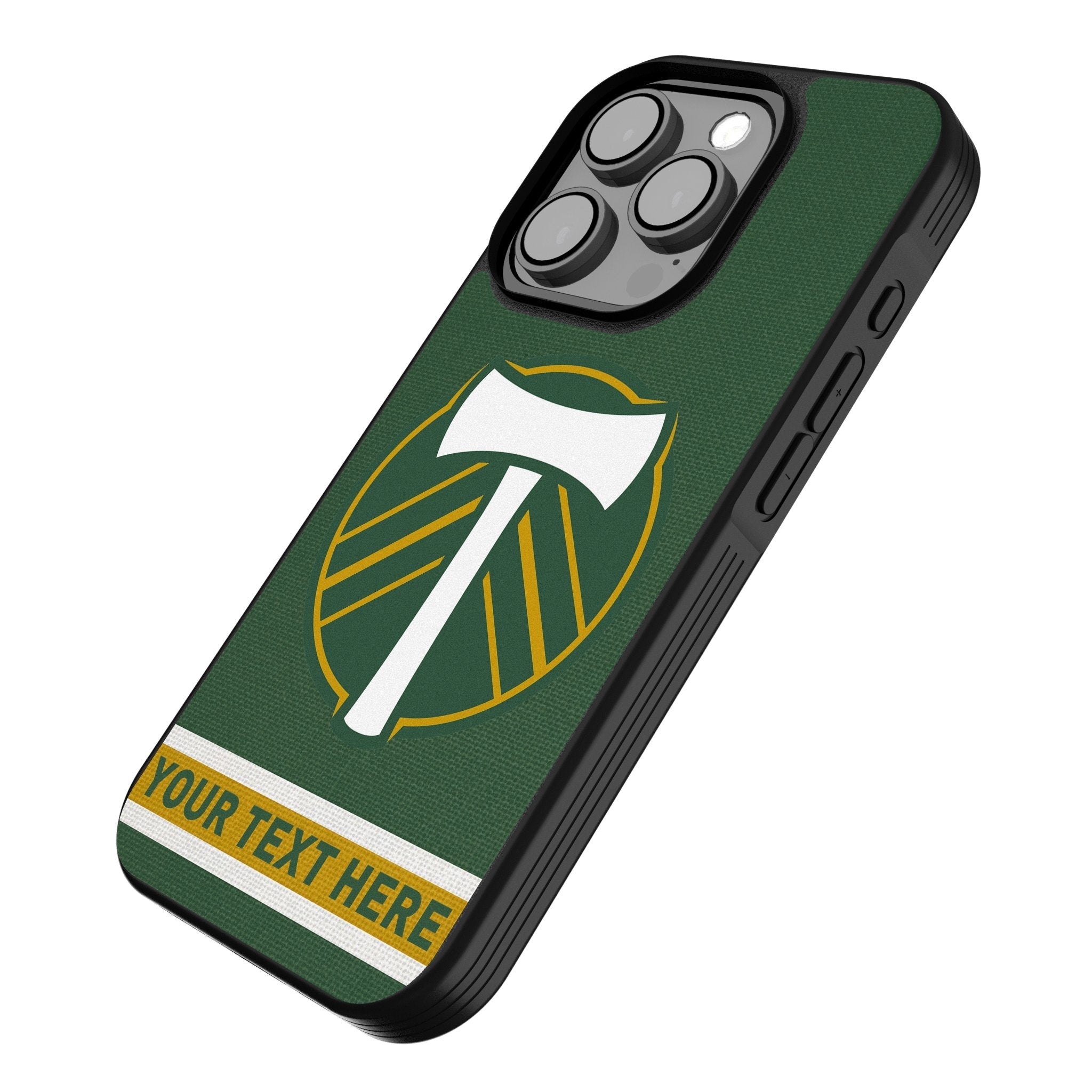Portland Timbers Personalized Stripe Bump Phone Case for Apple iPhone