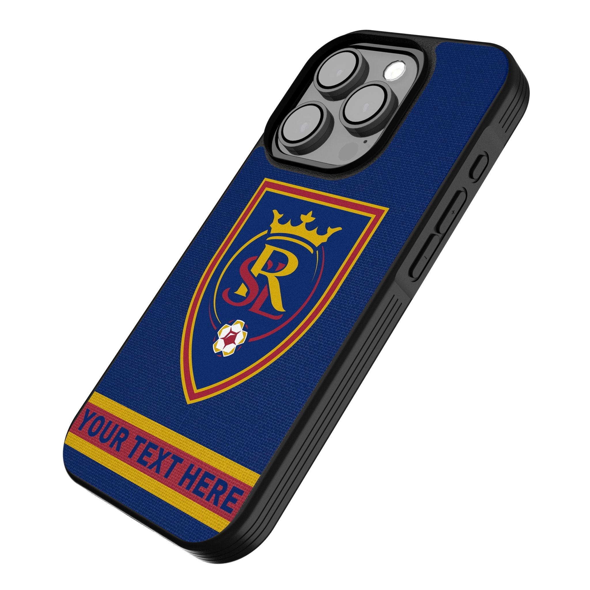 Real Salt Lake Personalized Stripe Bump Phone Case for Apple iPhone