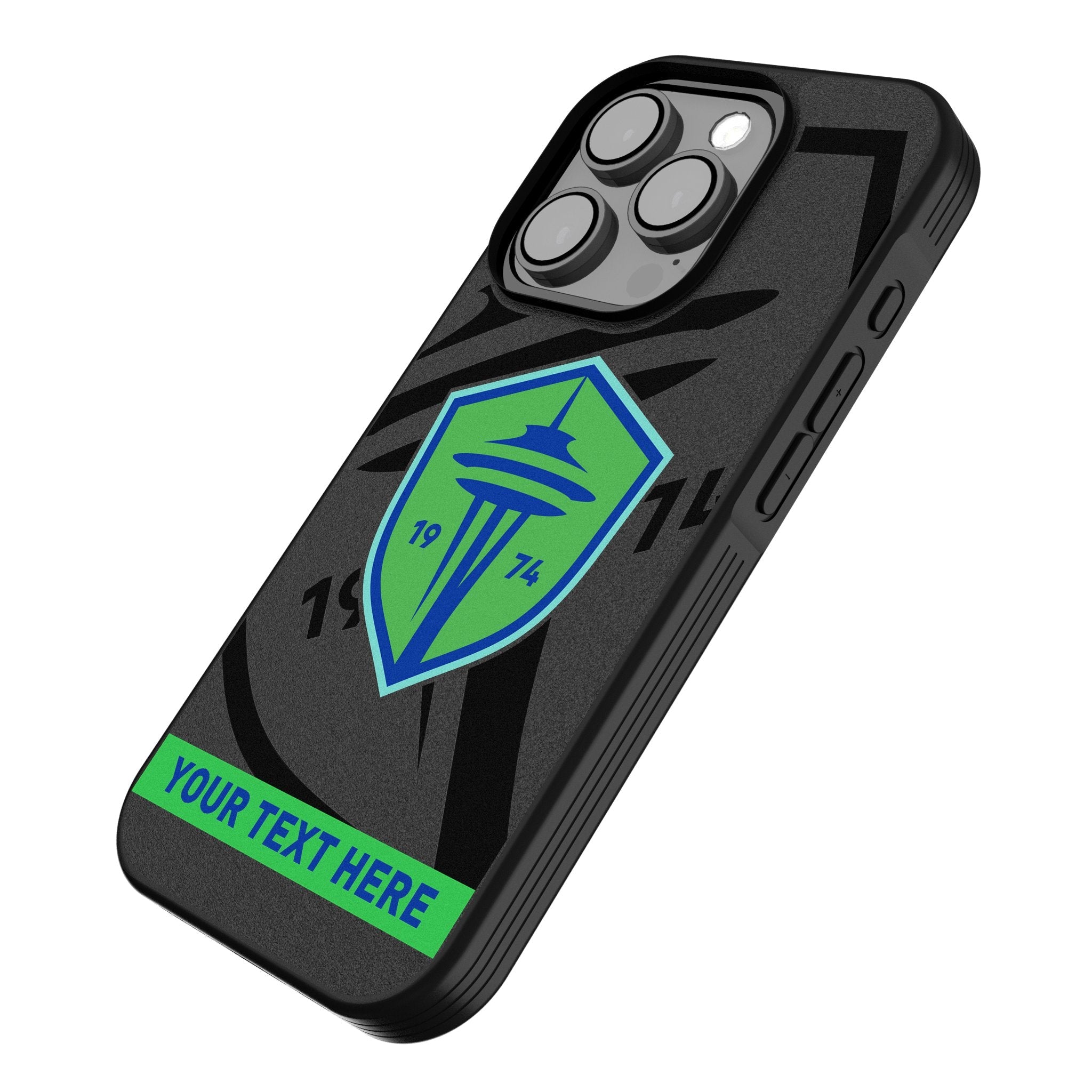 Seattle Sounders FC Personalized Tilt Bump Phone Case for Apple iPhone 2