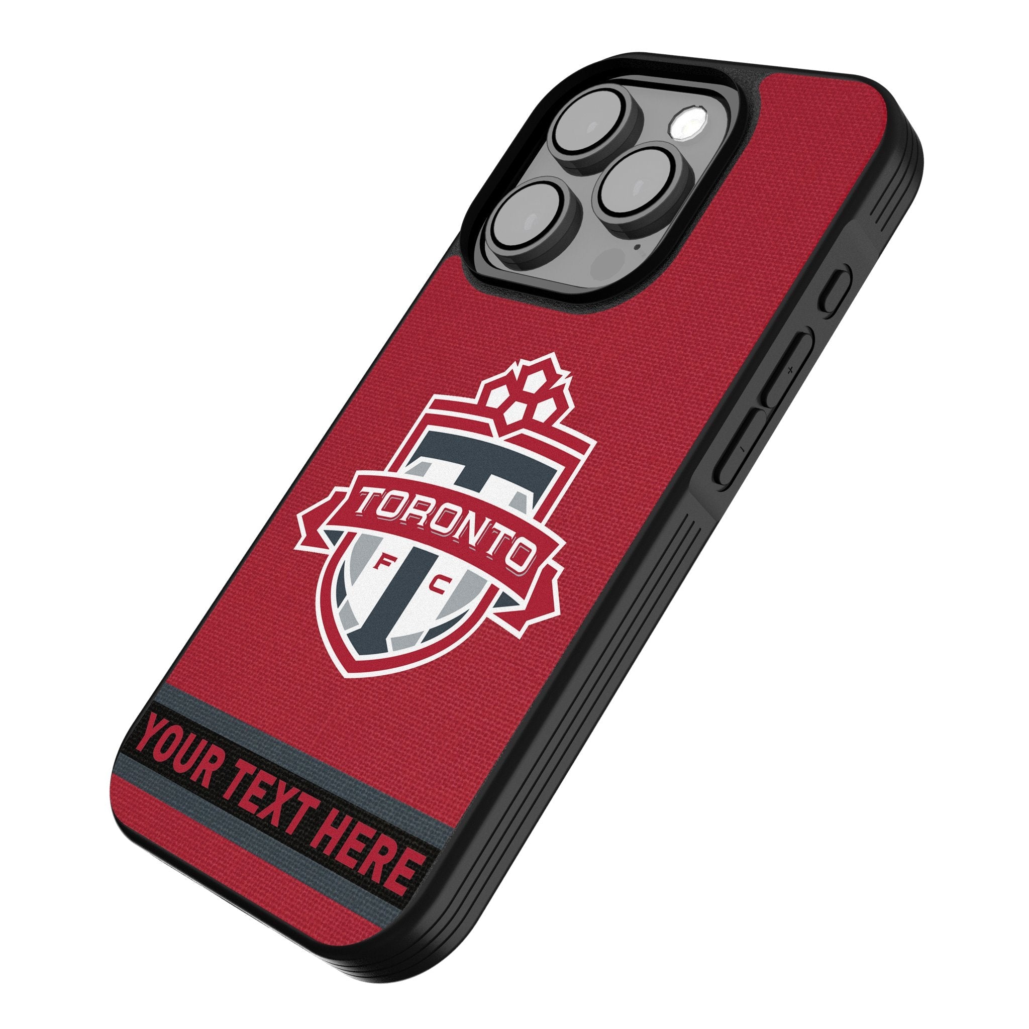 Toronto FC Personalized Stripe Bump Phone Case for Apple iPhone