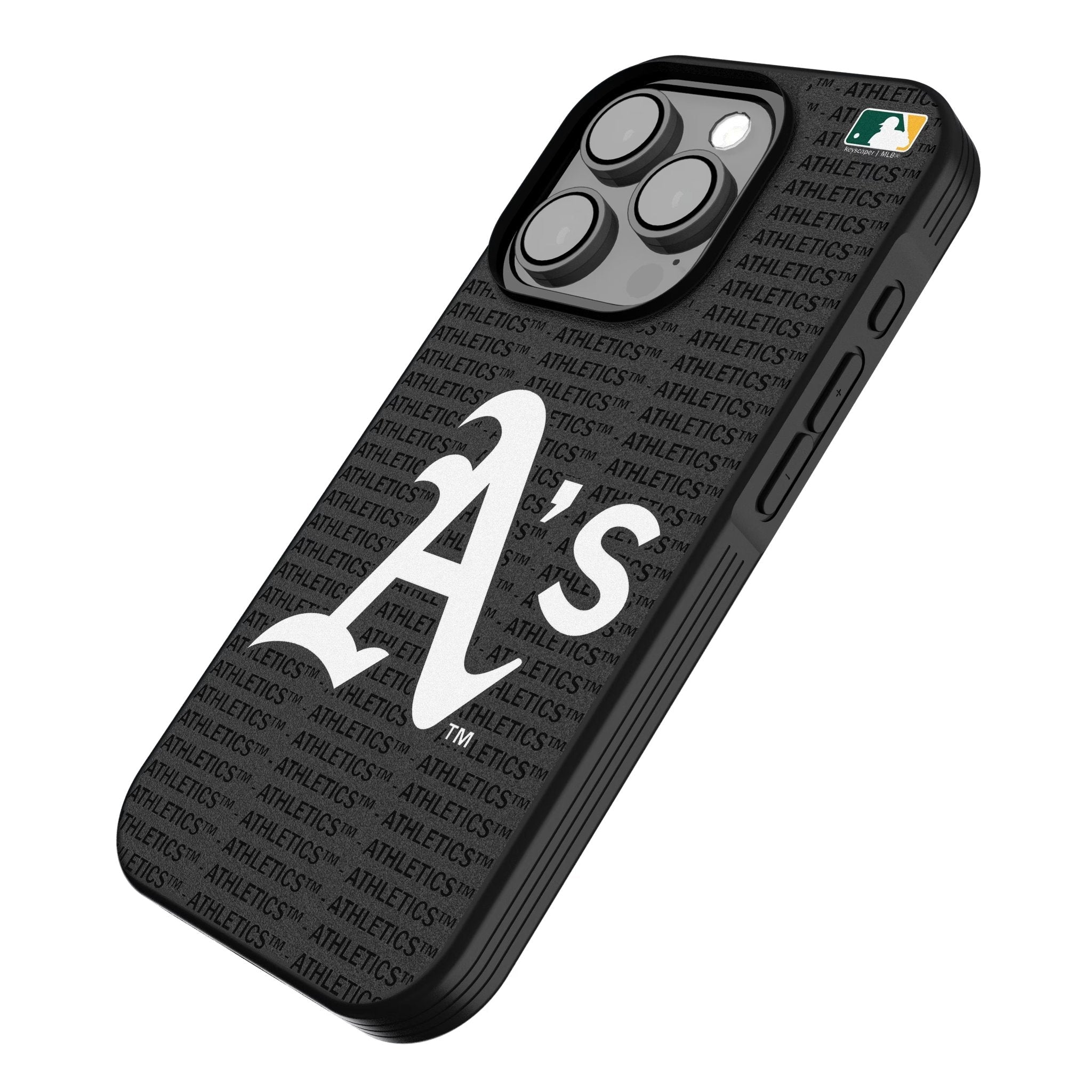 Oakland Athletics Text Backdrop Bump Phone Case for Apple iPhone 2