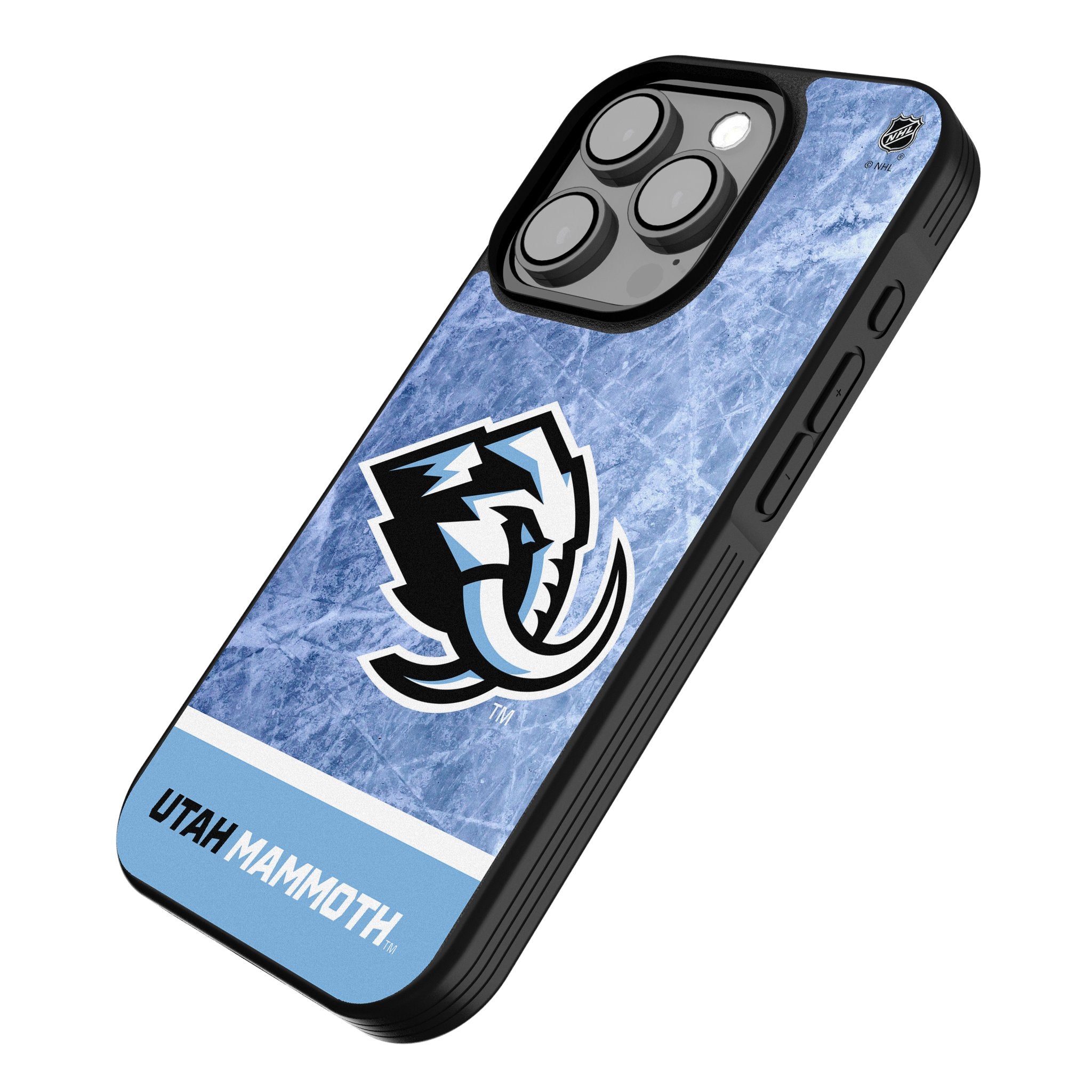 Utah Mammoth Ice Wordmark Bump Phone Case for Apple iPhone