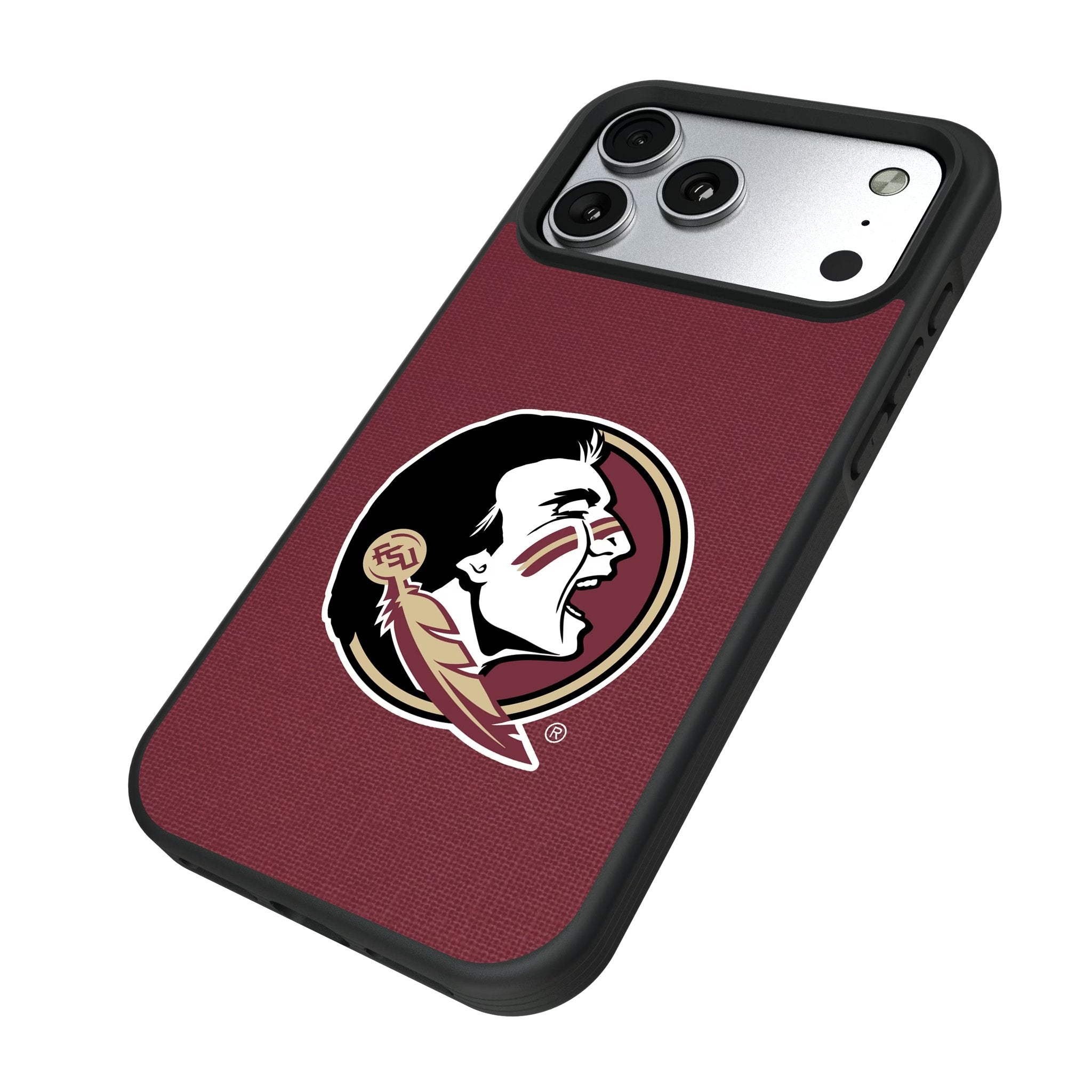 Florida State University Seminoles Solid Bump Phone Case for Apple iPhone 17 Series 5