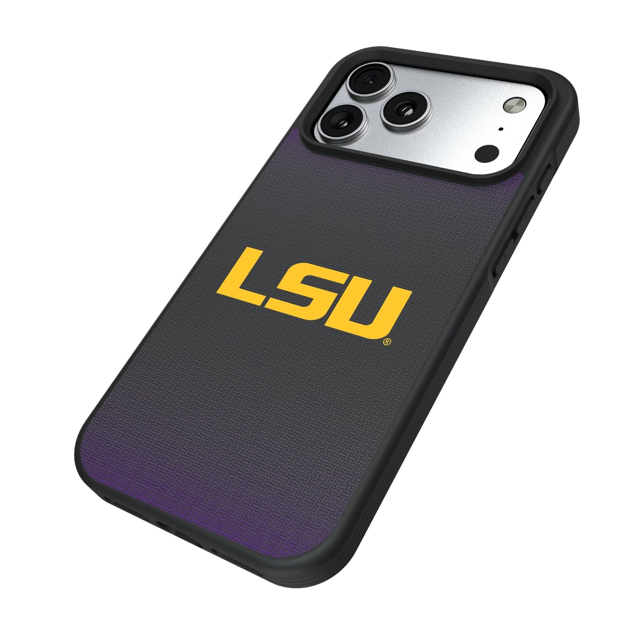 Louisiana State University Tigers Linen Bump Phone Case for Apple iPhone 17 Series 5