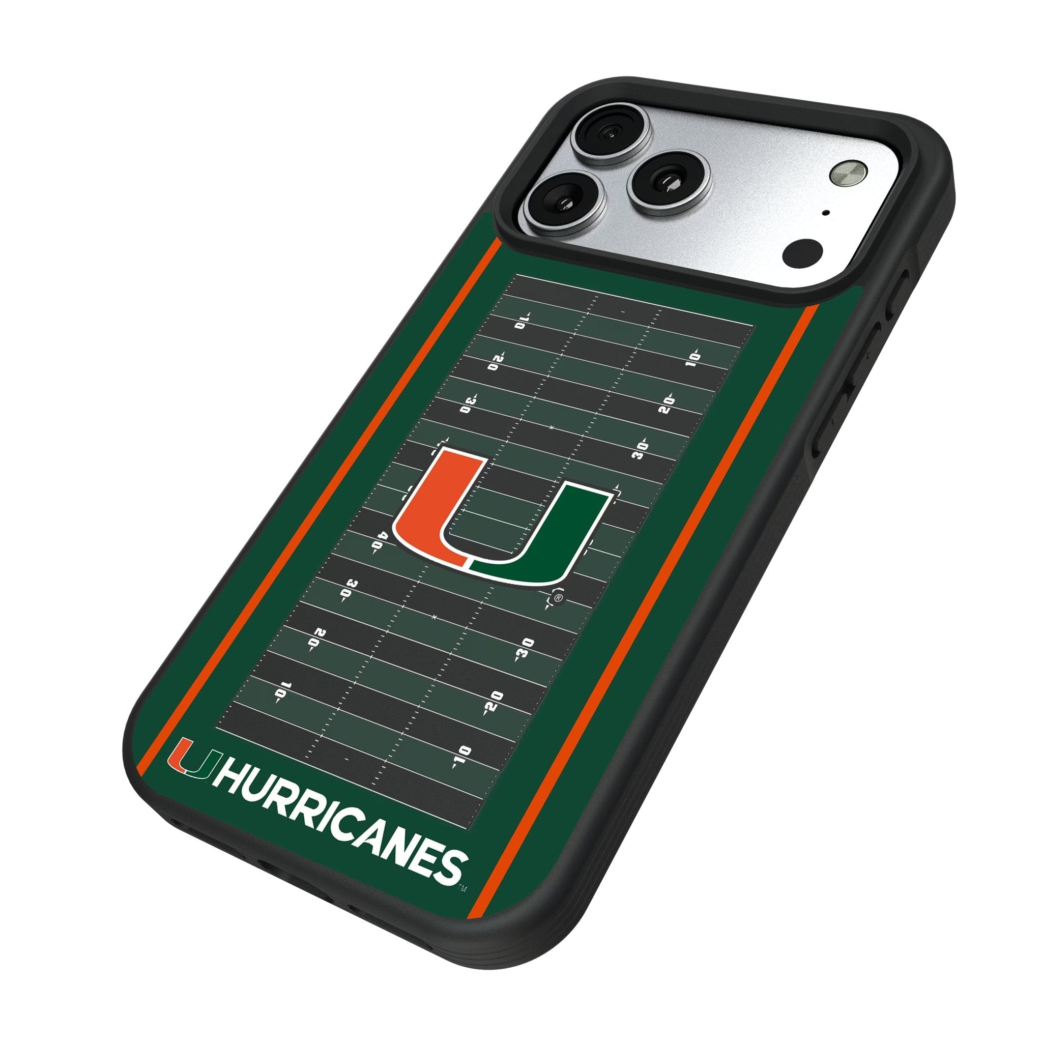 University of Miami Hurricanes Field Bump Phone Case for Apple iPhone 17 Series 5