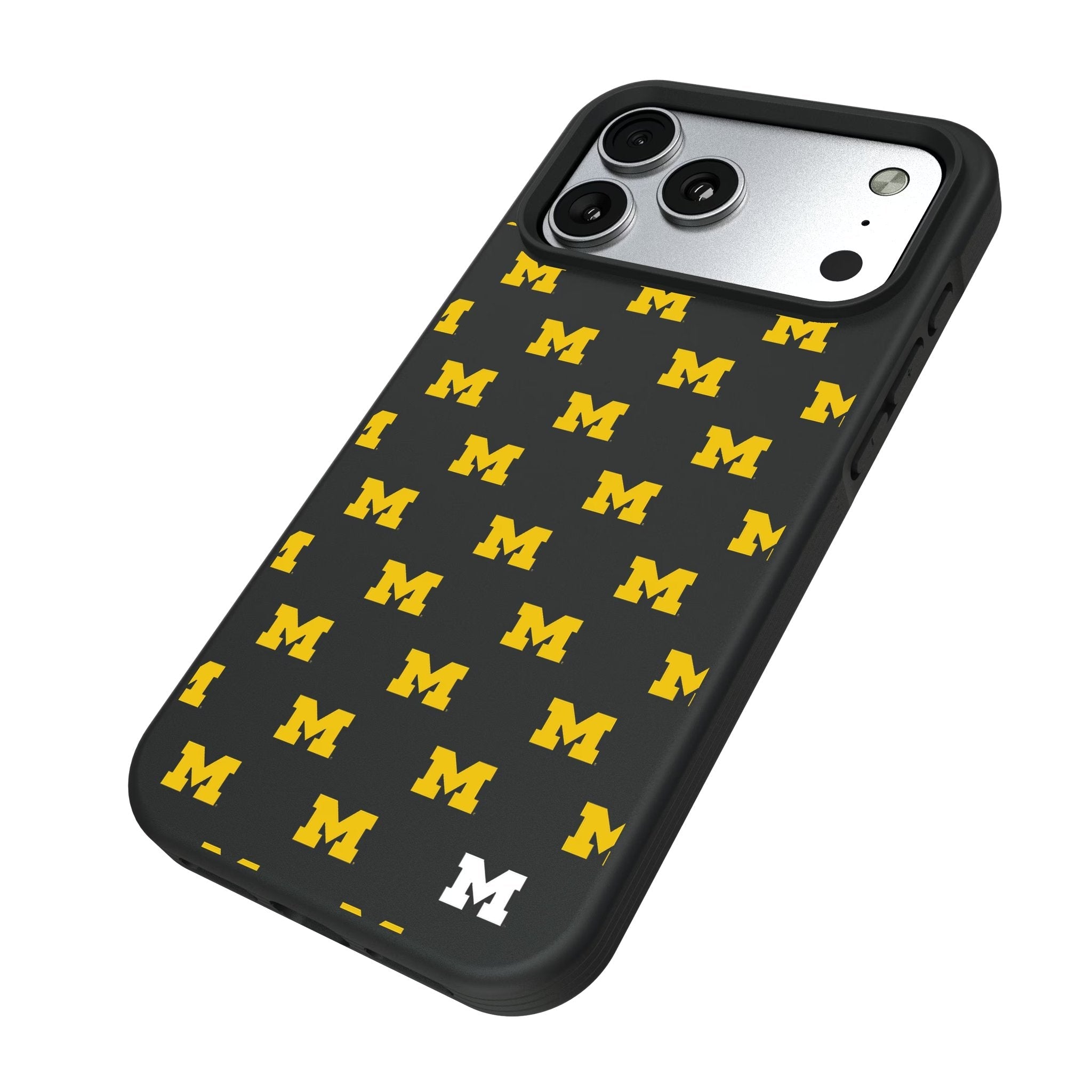 University of Michigan Wolverines Fashion Pattern Bump Phone Case for Apple iPhone 17 Series 5