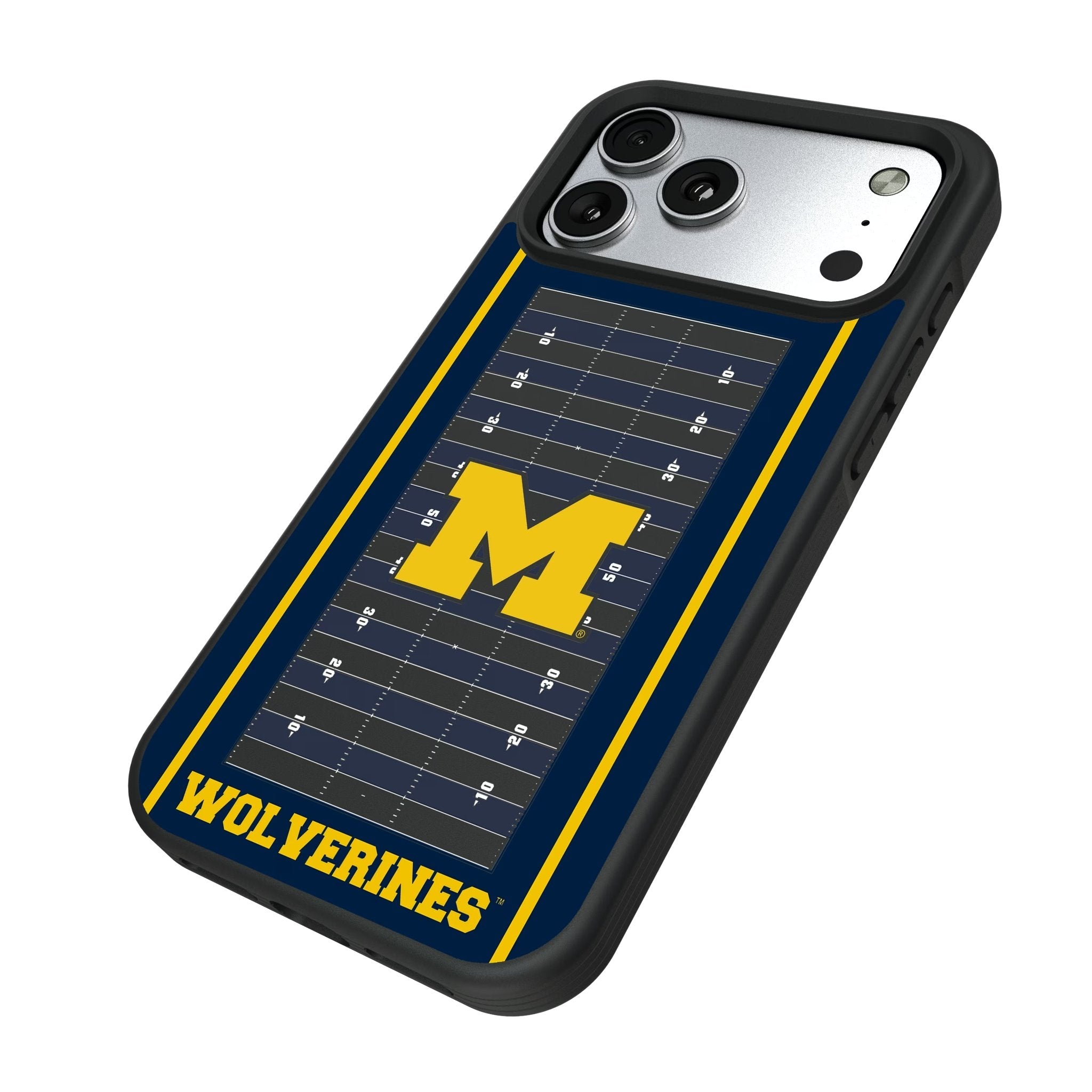 University of Michigan Wolverines Field Bump Phone Case for Apple iPhone 17 Series 5