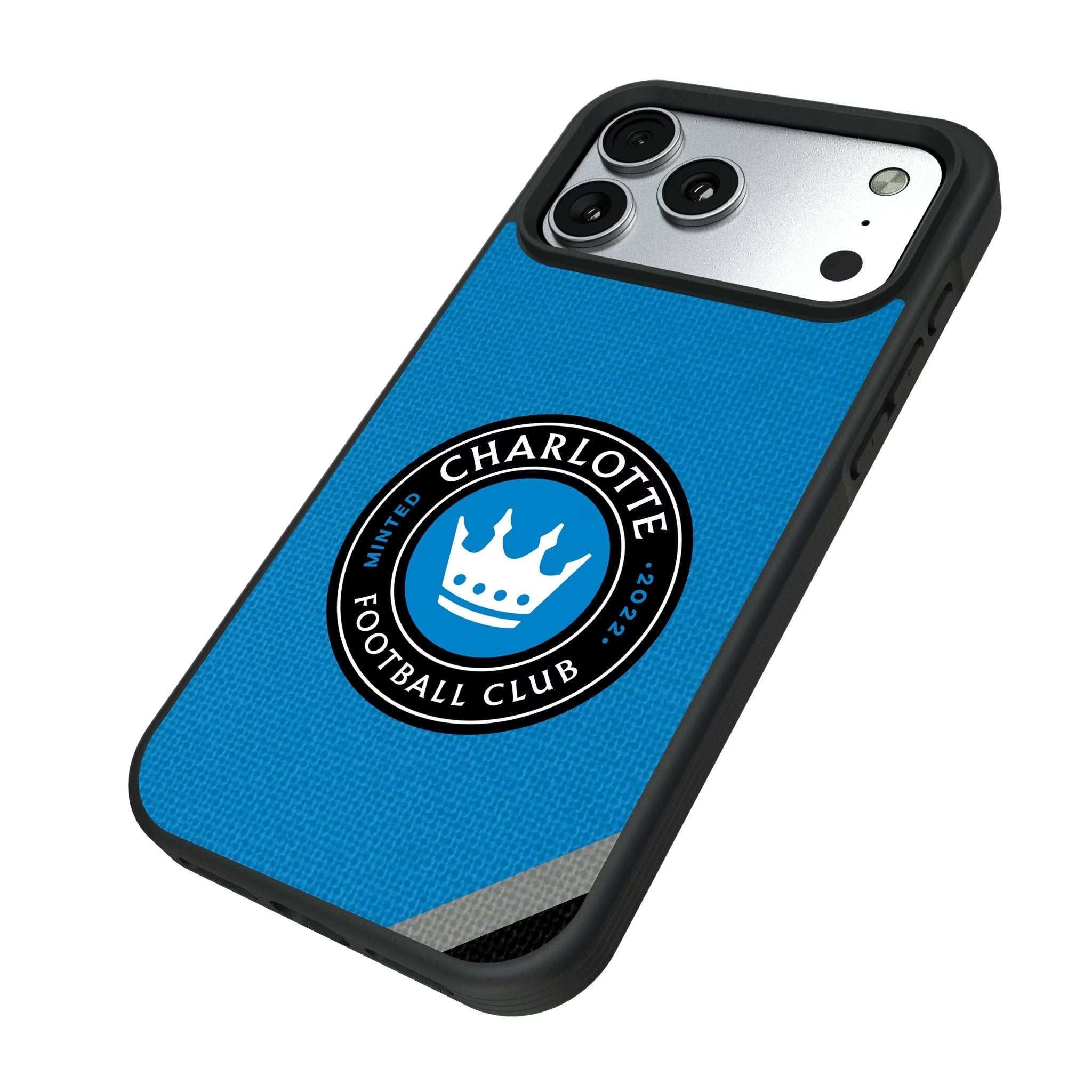 Charlotte FC Diagonal Stripe Bump Phone Case for Apple iPhone 17 Series 5