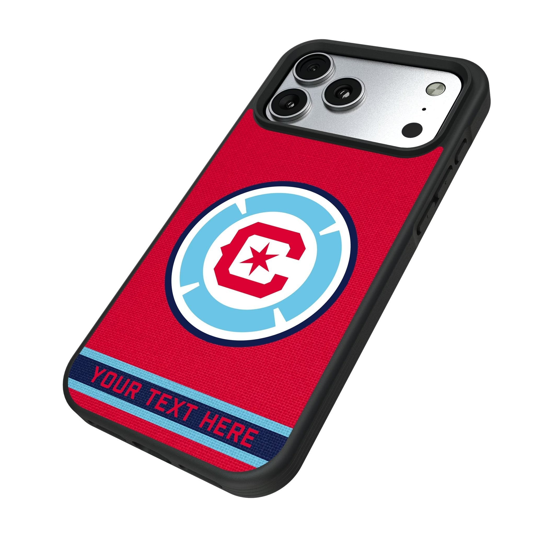 Chicago Fire Personalized Stripe Bump Phone Case for Apple iPhone 17 Series 5