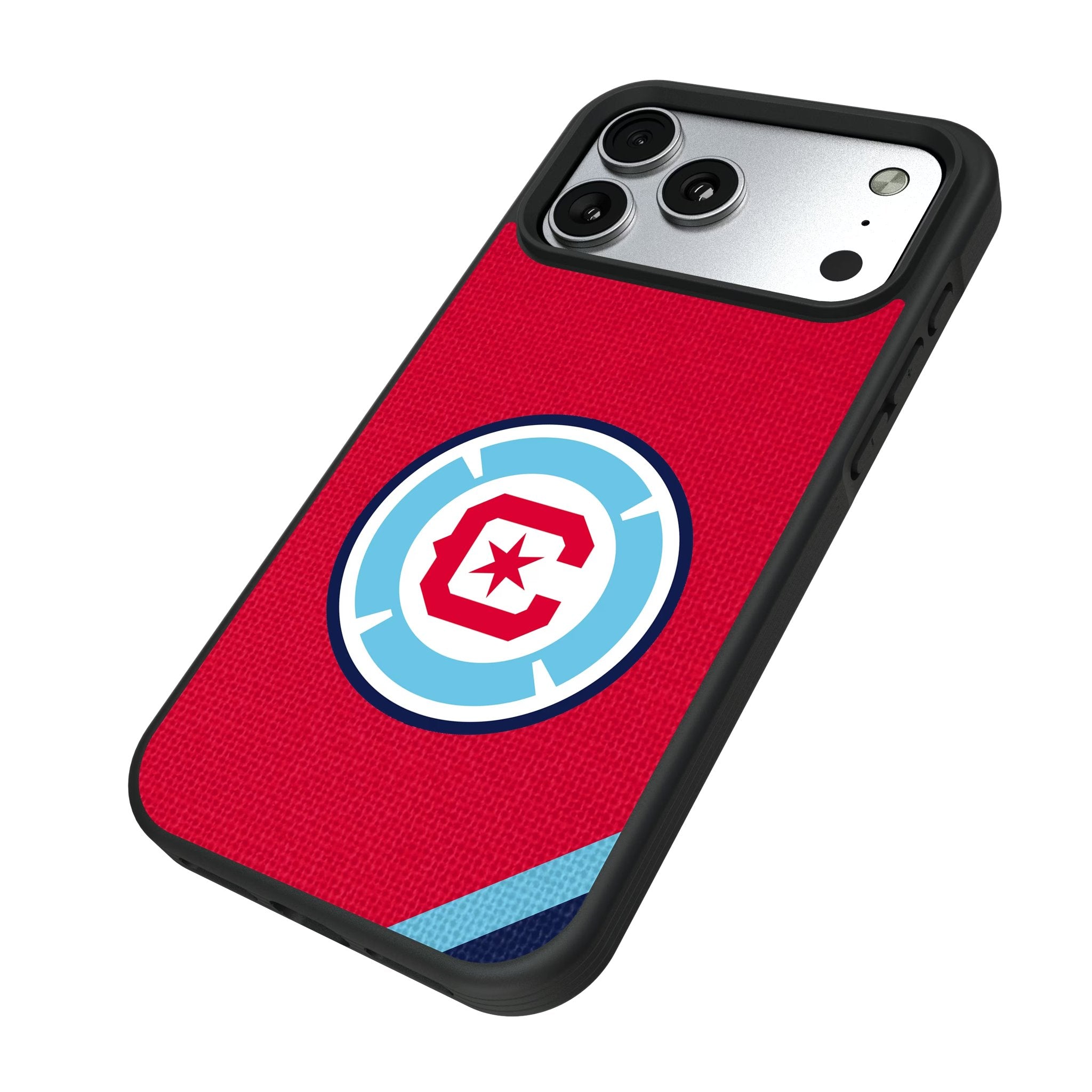 Chicago Fire Diagonal Stripe Bump Phone Case for Apple iPhone 17 Series 5