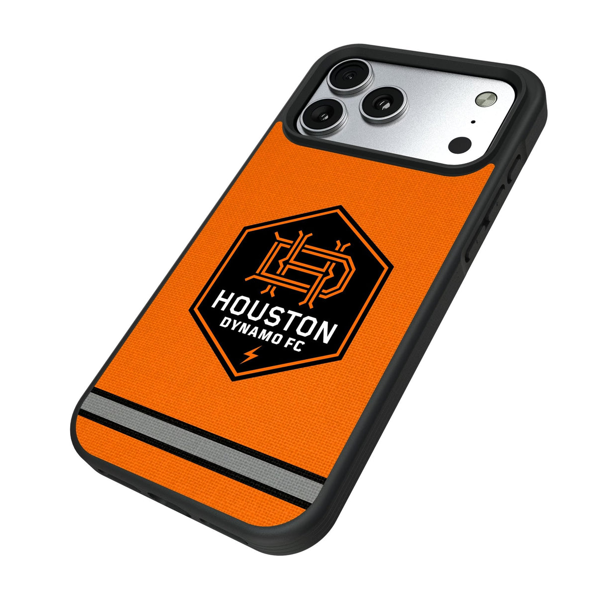 Houston Dynamo Stripe Bump Phone Case for Apple iPhone 17 Series 5