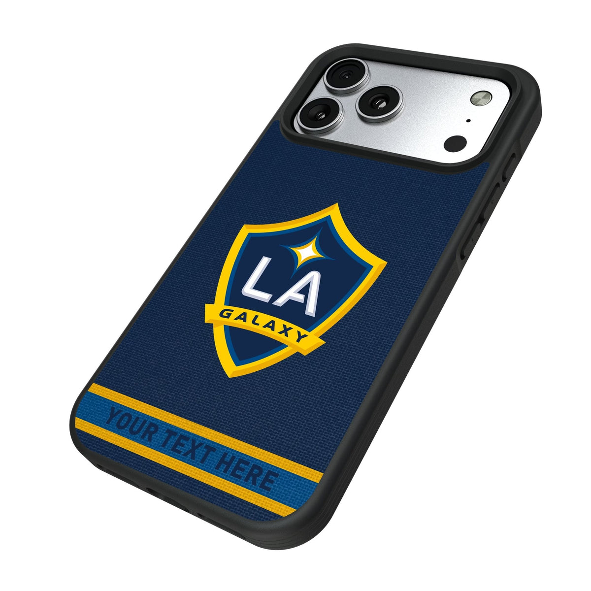 LA Galaxy Personalized Stripe Bump Phone Case for Apple iPhone 17 Series 5